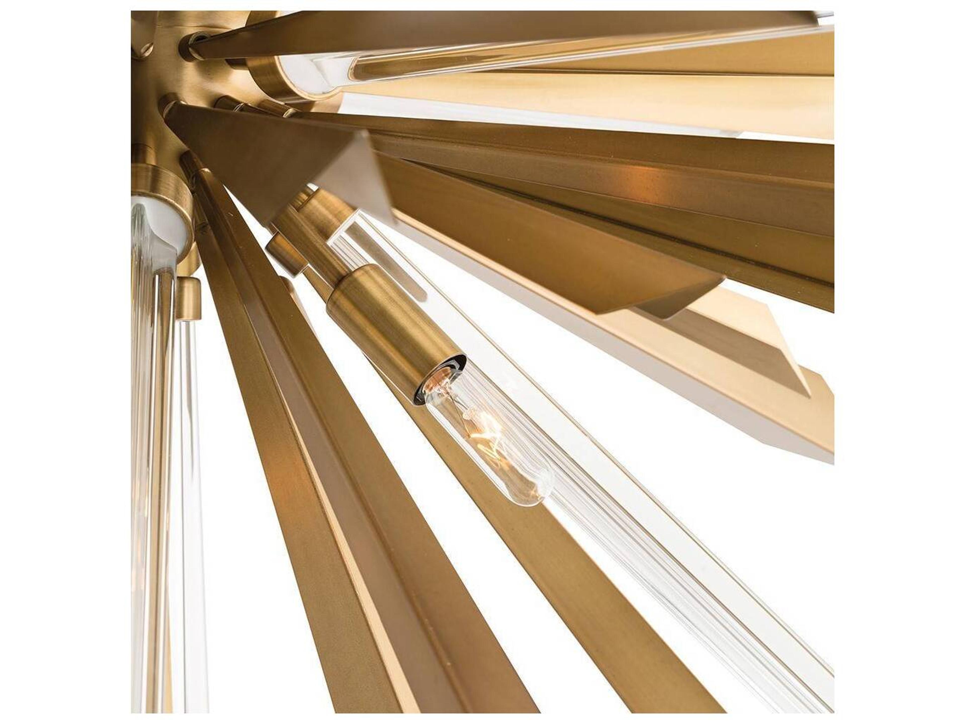 Arteriors Home Waldorf 8-Light Antique Brass Sputnik Pendant