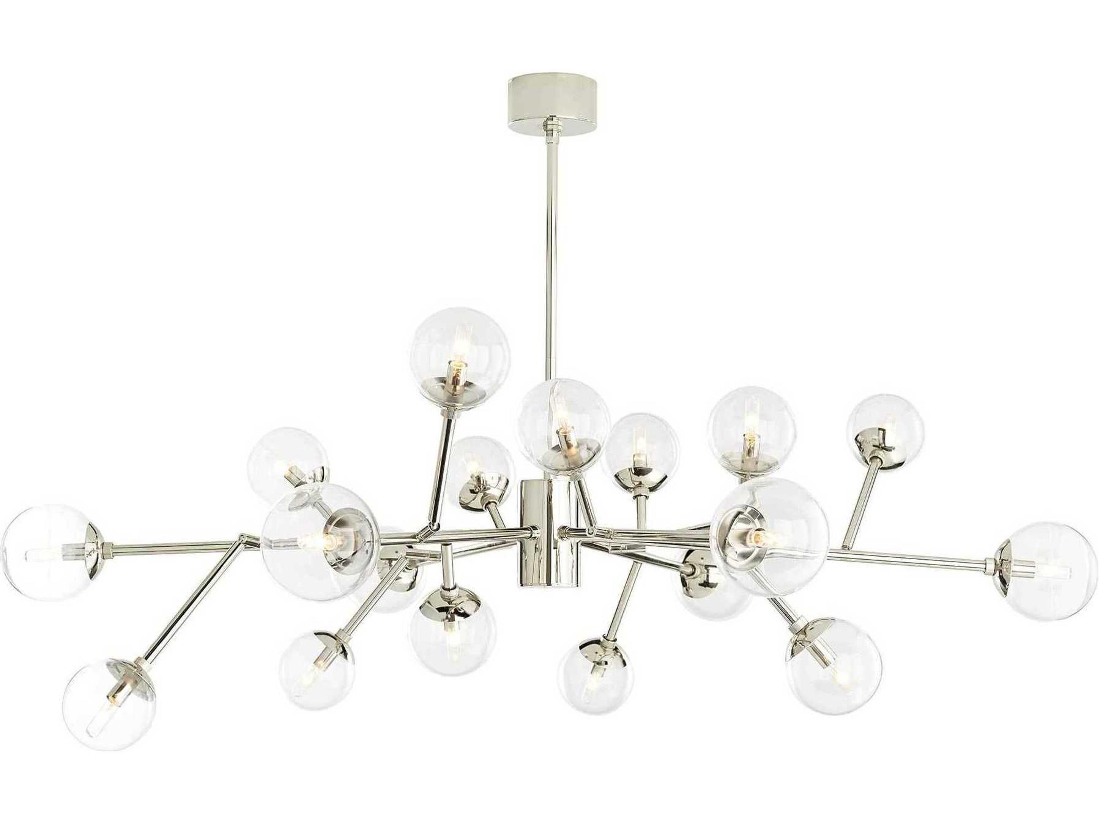 Arteriors Home Dallas  18-Light Polished Nickel Globe Chandelier