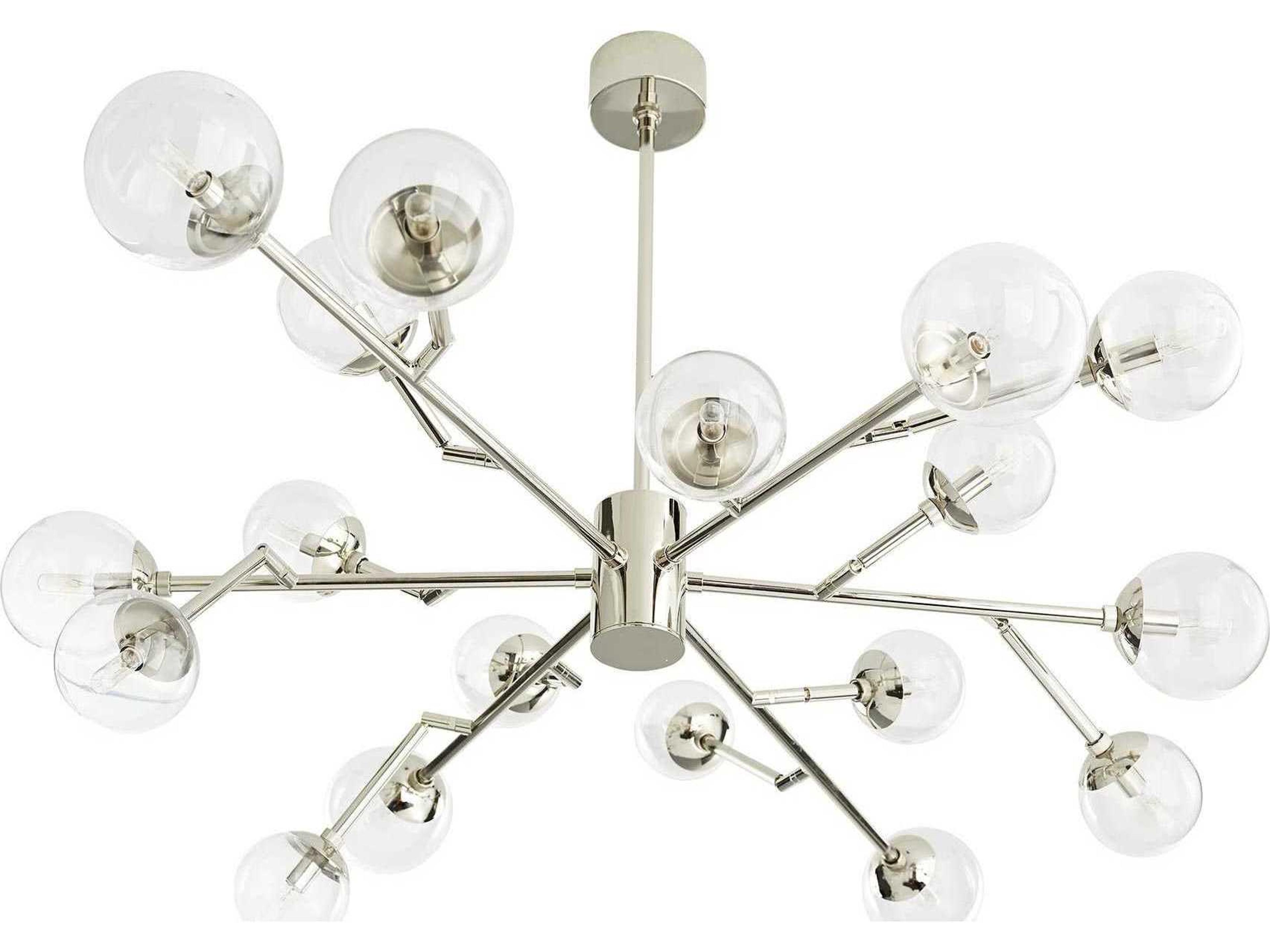 Arteriors Home Dallas  18-Light Polished Nickel Globe Chandelier