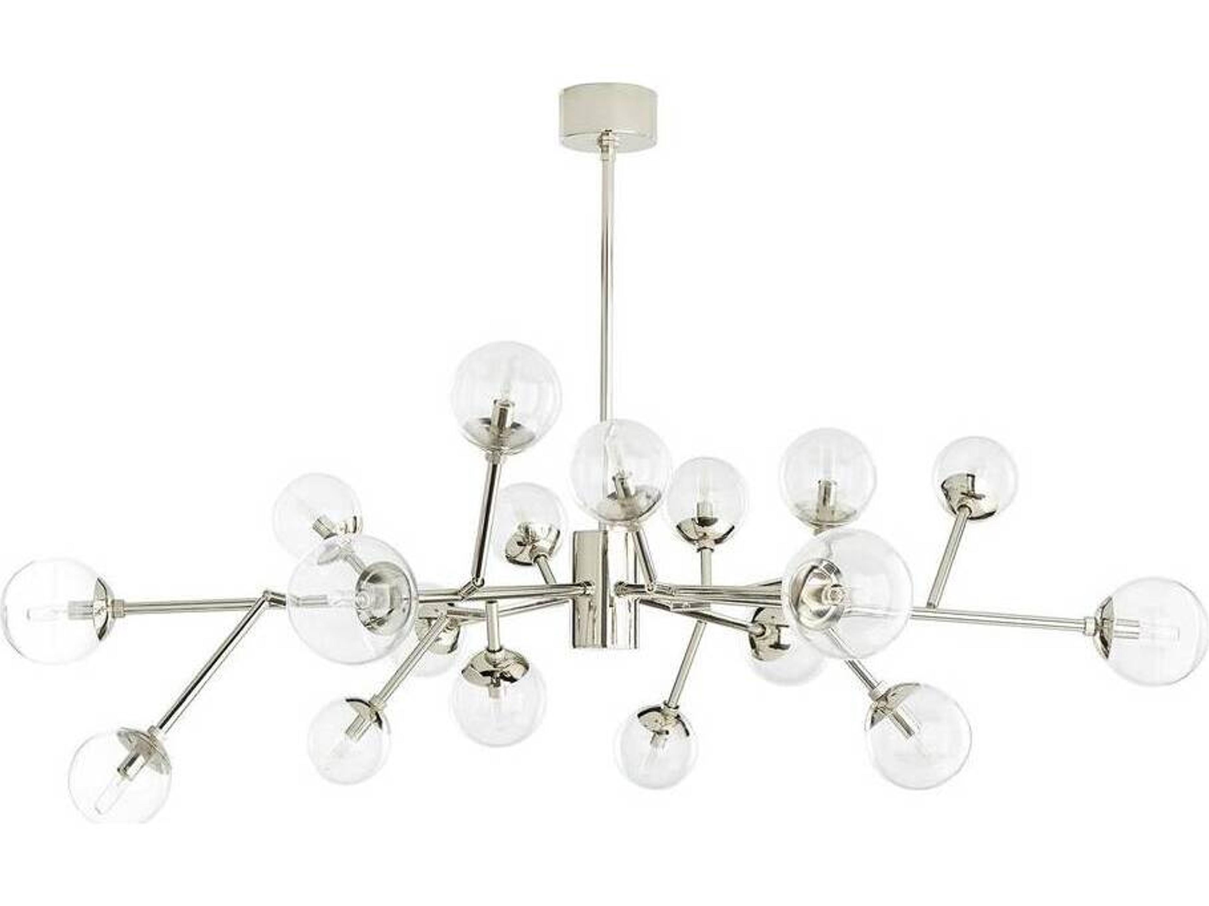 Arteriors Home Dallas  18-Light Polished Nickel Globe Chandelier