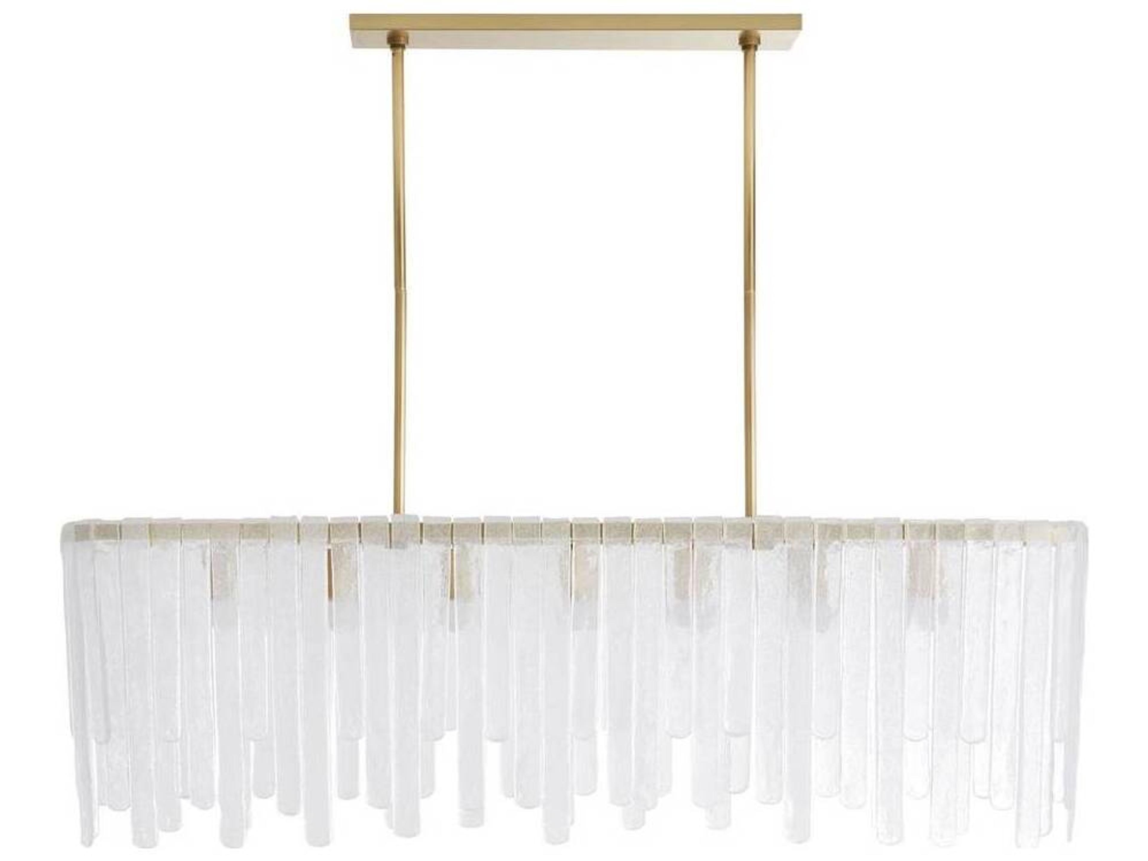 Arteriors Home Leighton 7-Light Antique Brass Linear Island Pendant