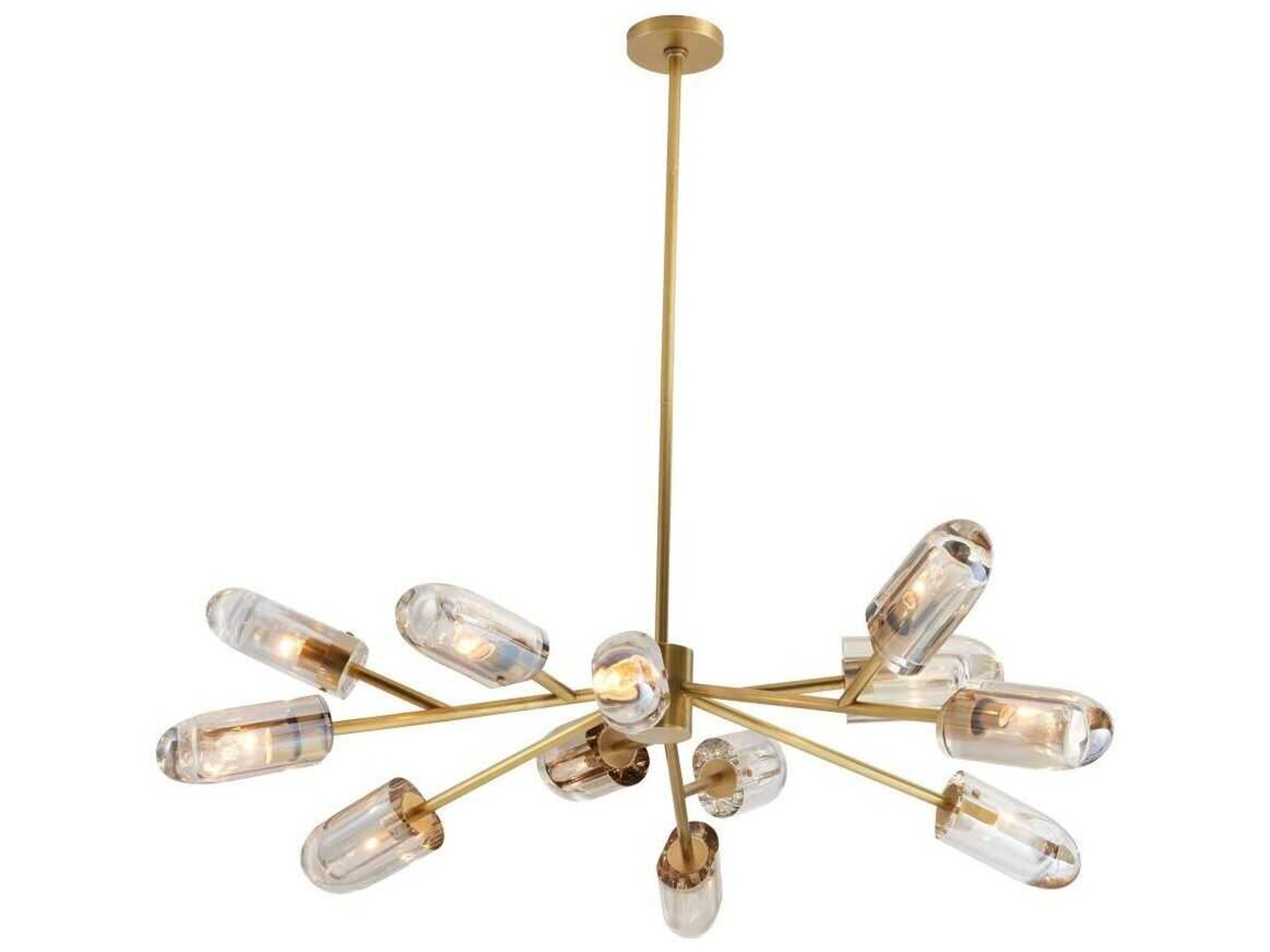 Arteriors Home Javier 12-Light Antique Brass Chandelier