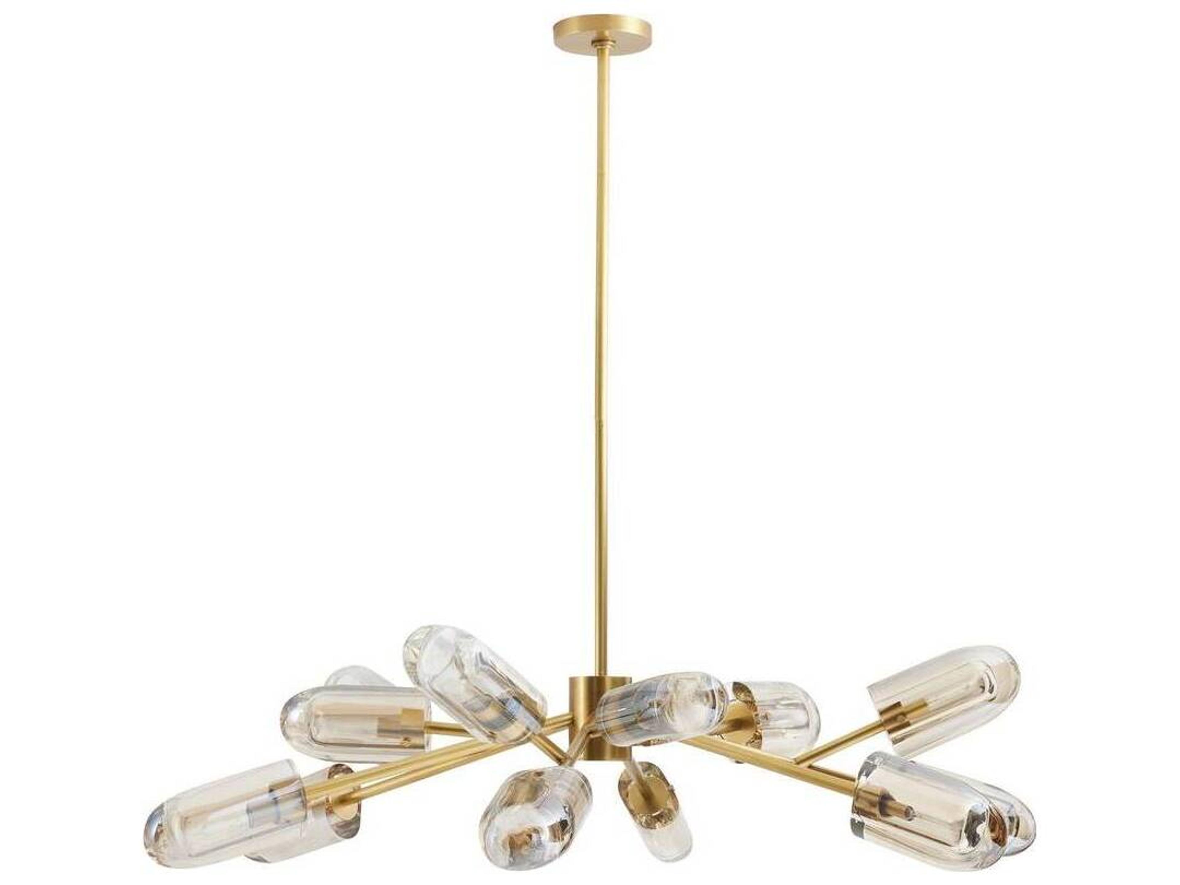 Arteriors Home Javier 12-Light Antique Brass Chandelier