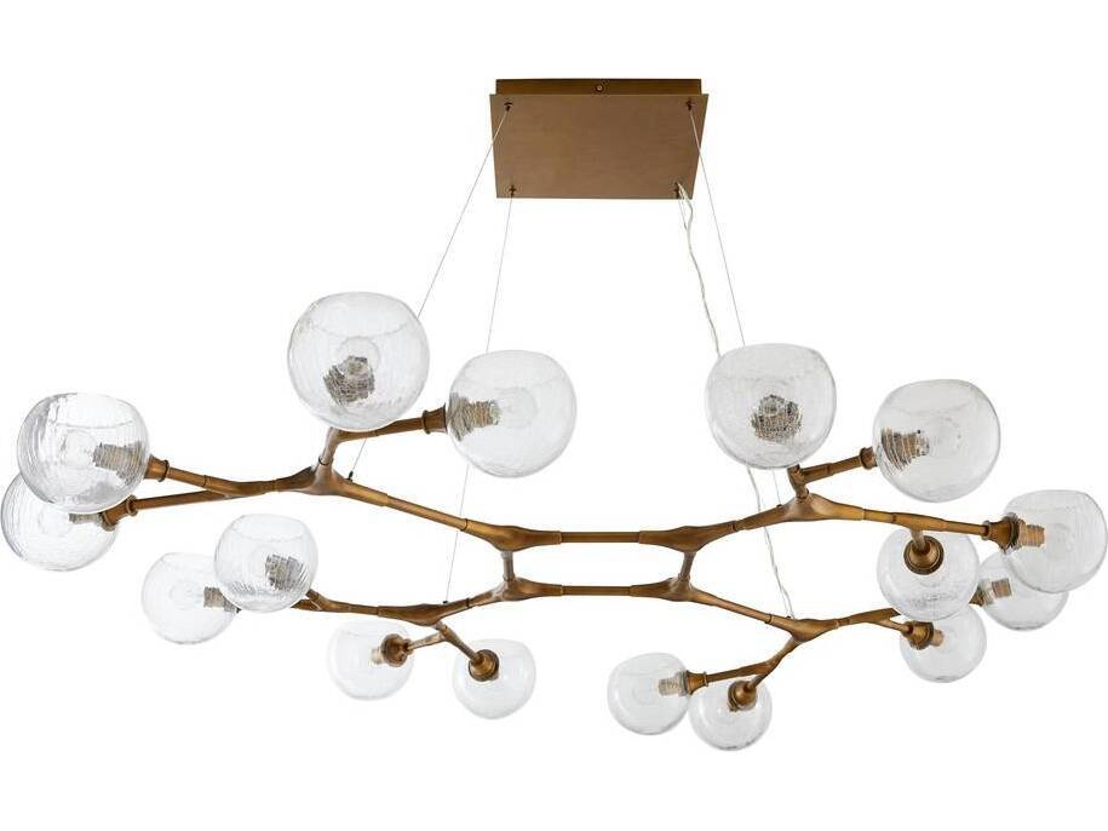 Arteriors Home Mahowald 16-Light Antique Brass Globe Chandelier