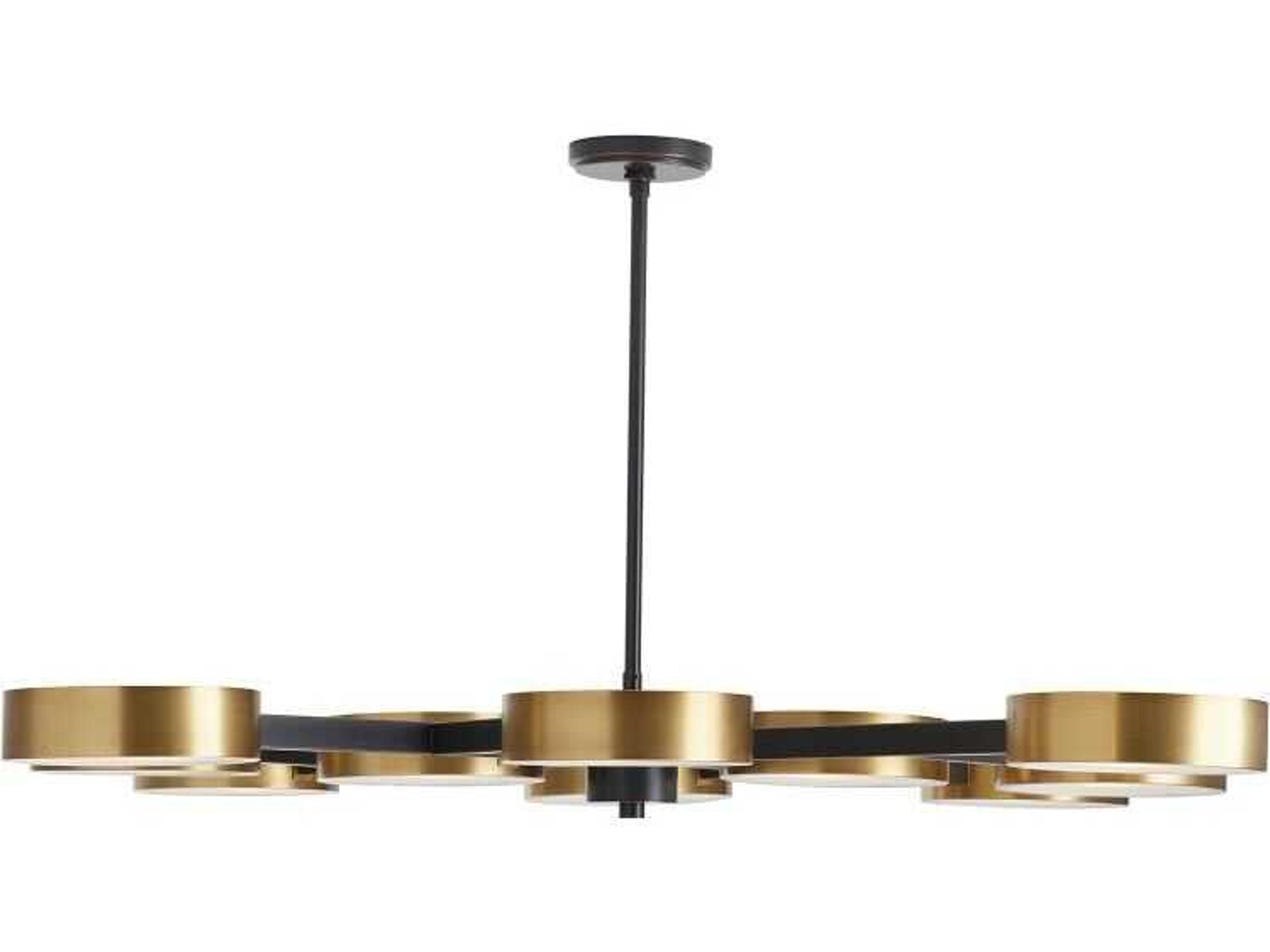 Arteriors Home Linus 10-Light Antique Brass Bronze Chandelier