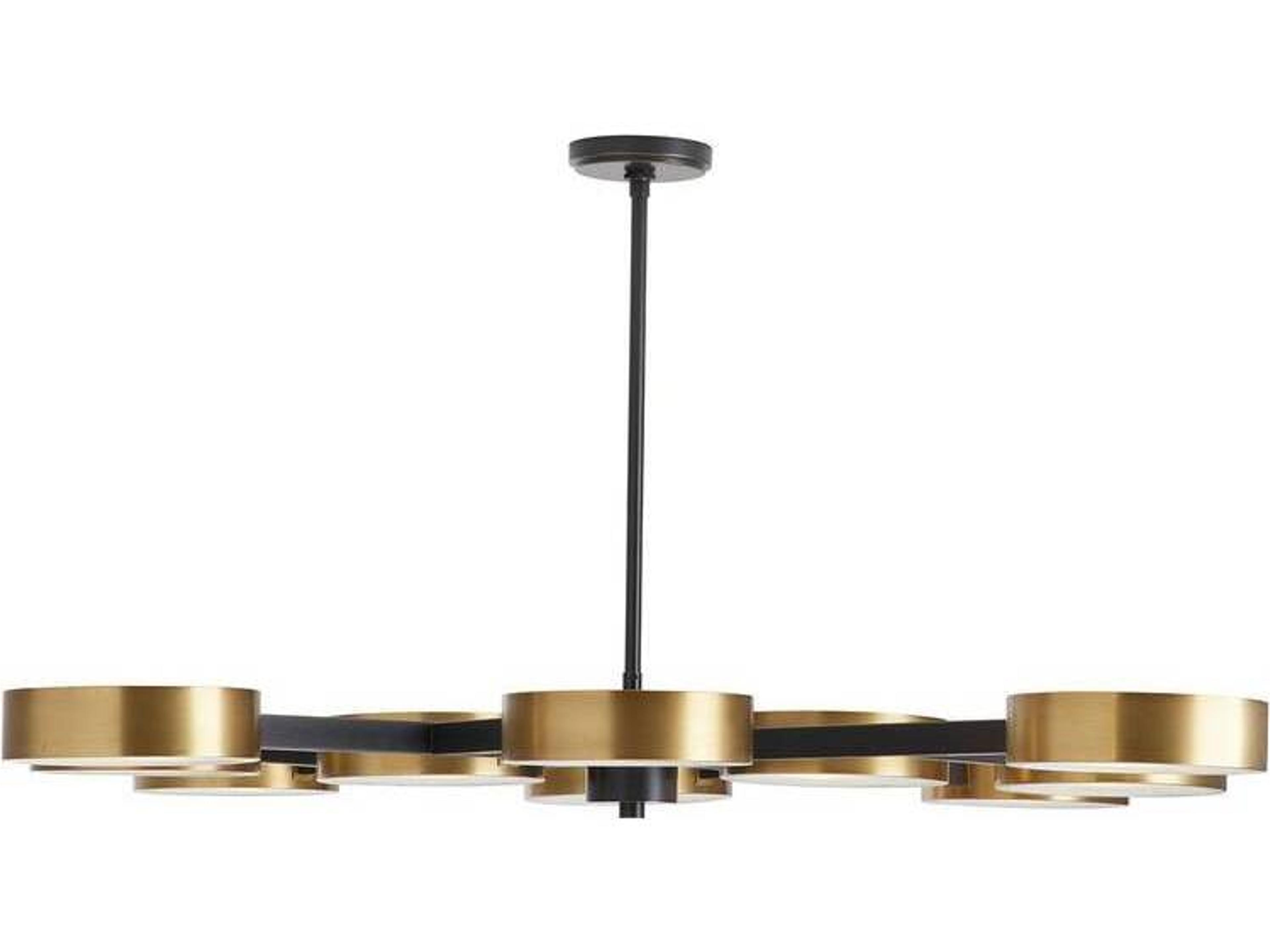 Arteriors Home Linus 10-Light Antique Brass Bronze Chandelier