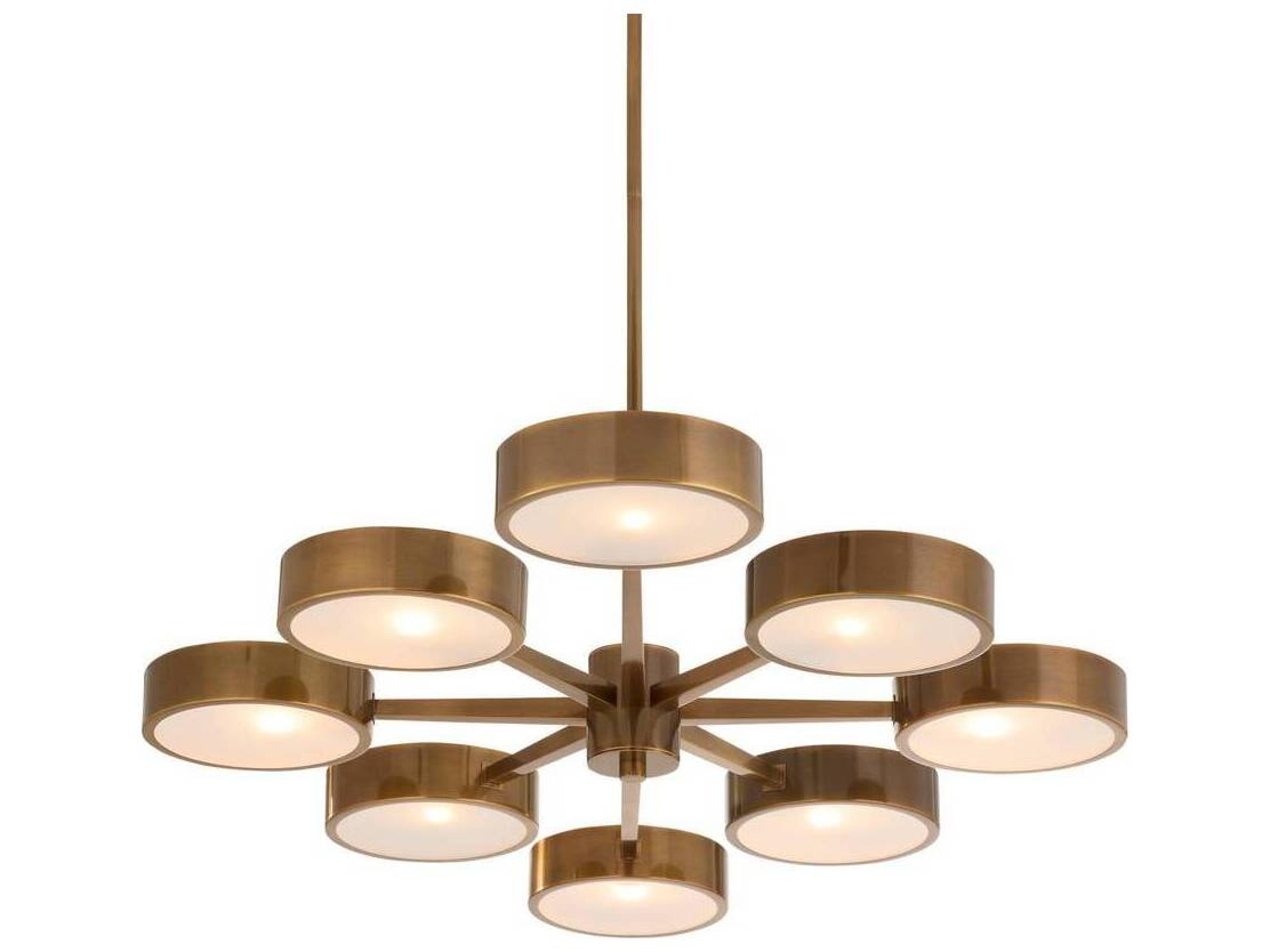 Arteriors Home Linus 8-Light Heritage Brass Chandelier
