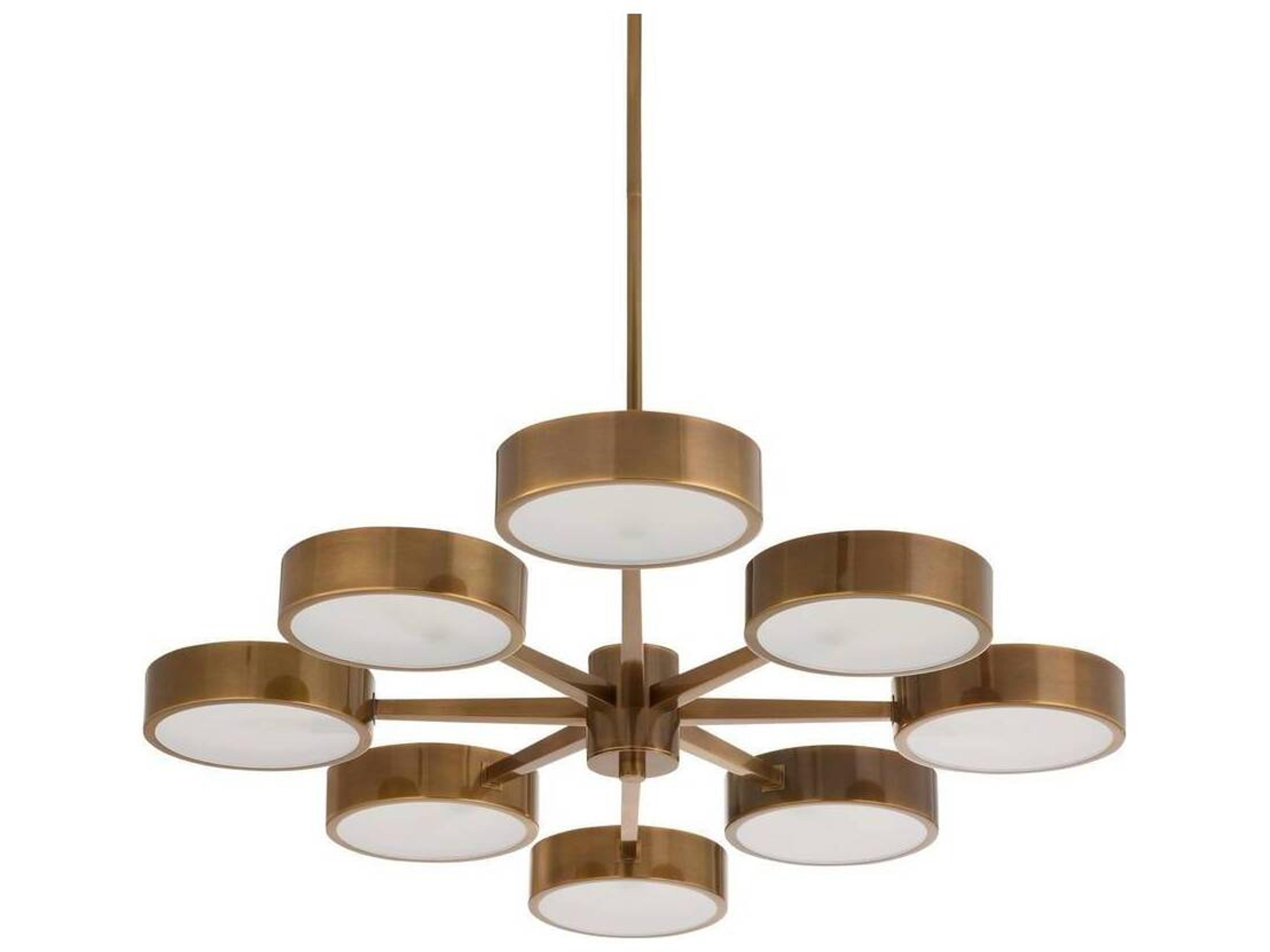 Arteriors Home Linus 8-Light Heritage Brass Chandelier