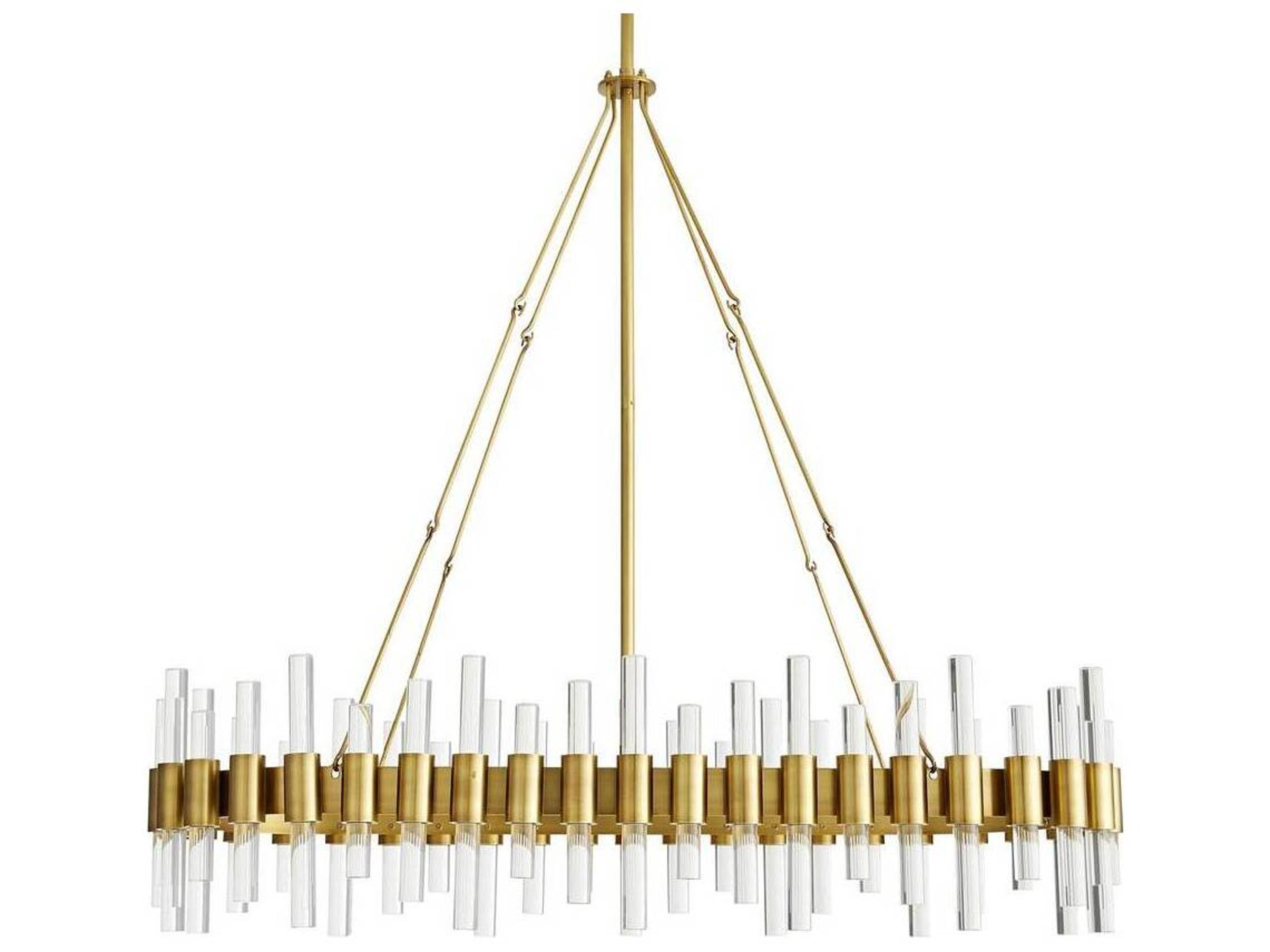 Arteriors Home Haskell  10-Light Antique Brass Island Pendant