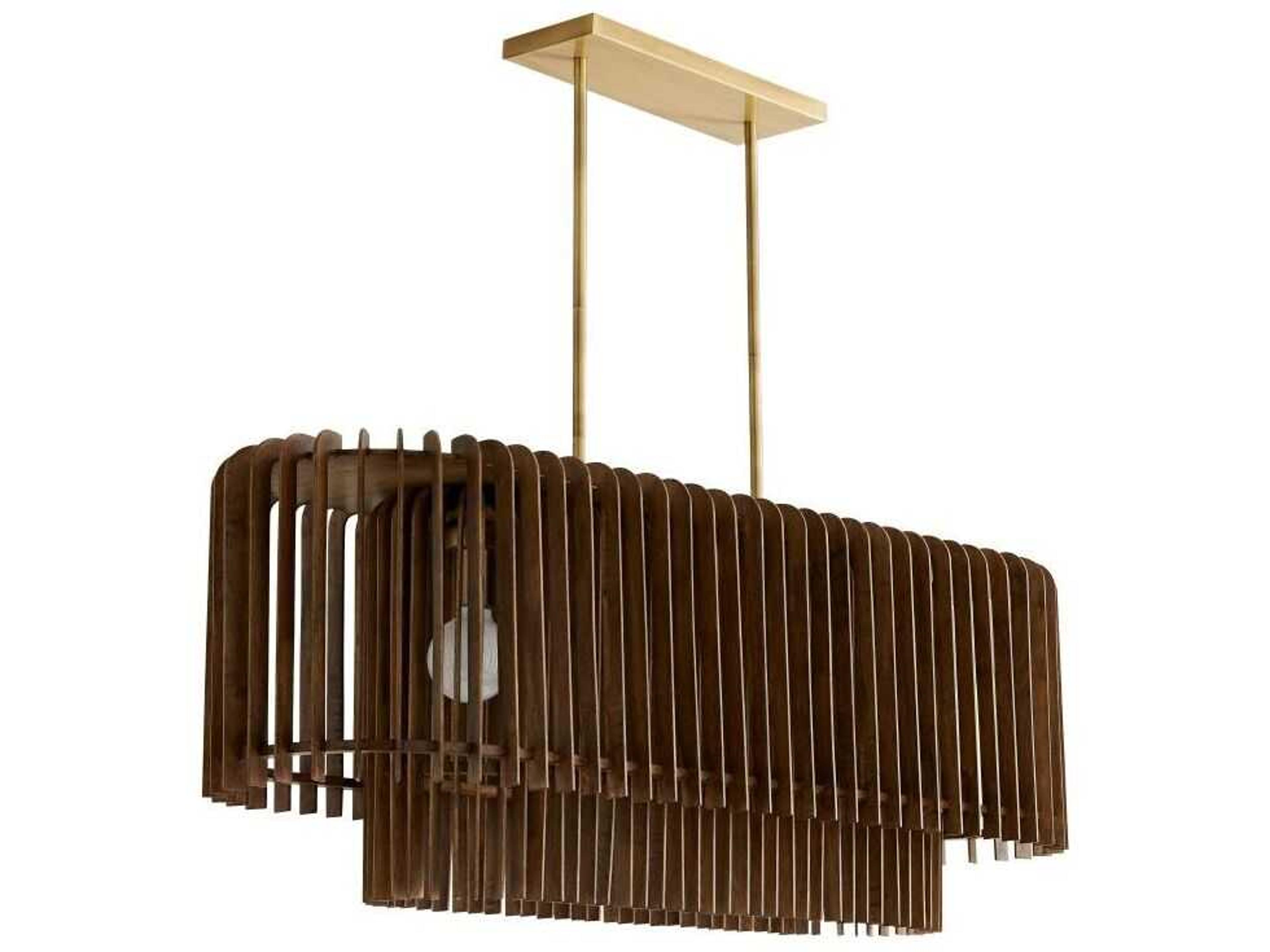 Arteriors Home Valencia 5-Light Antique Brass Brown Island Pendant