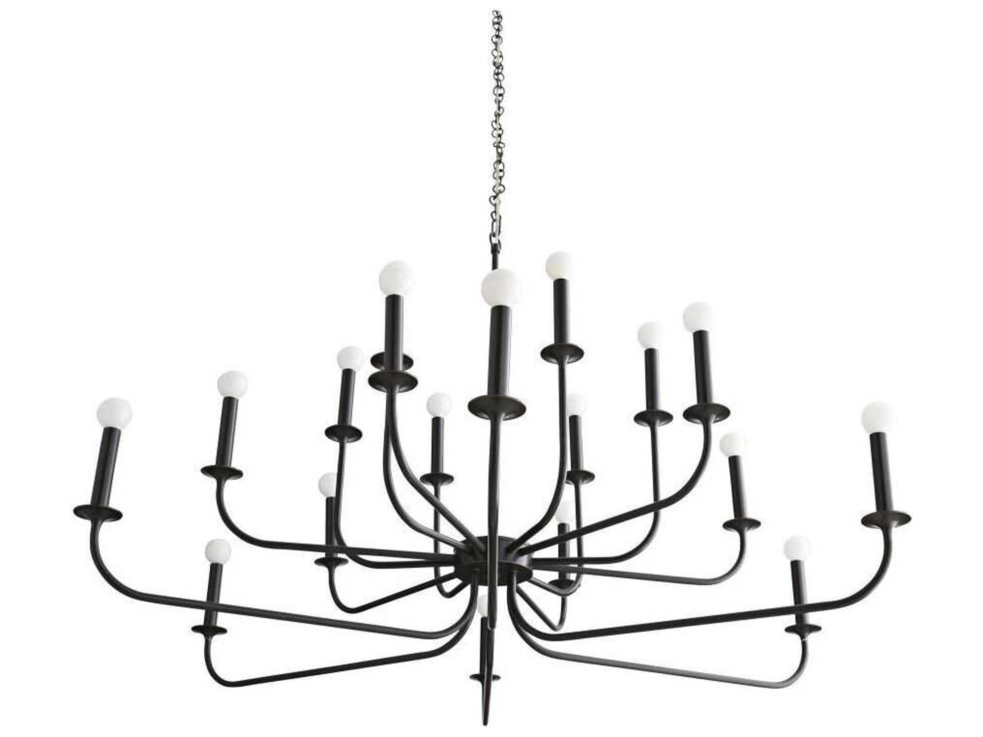 Arteriors Home Breck 18-Light Bronze Candelabra Chandelier