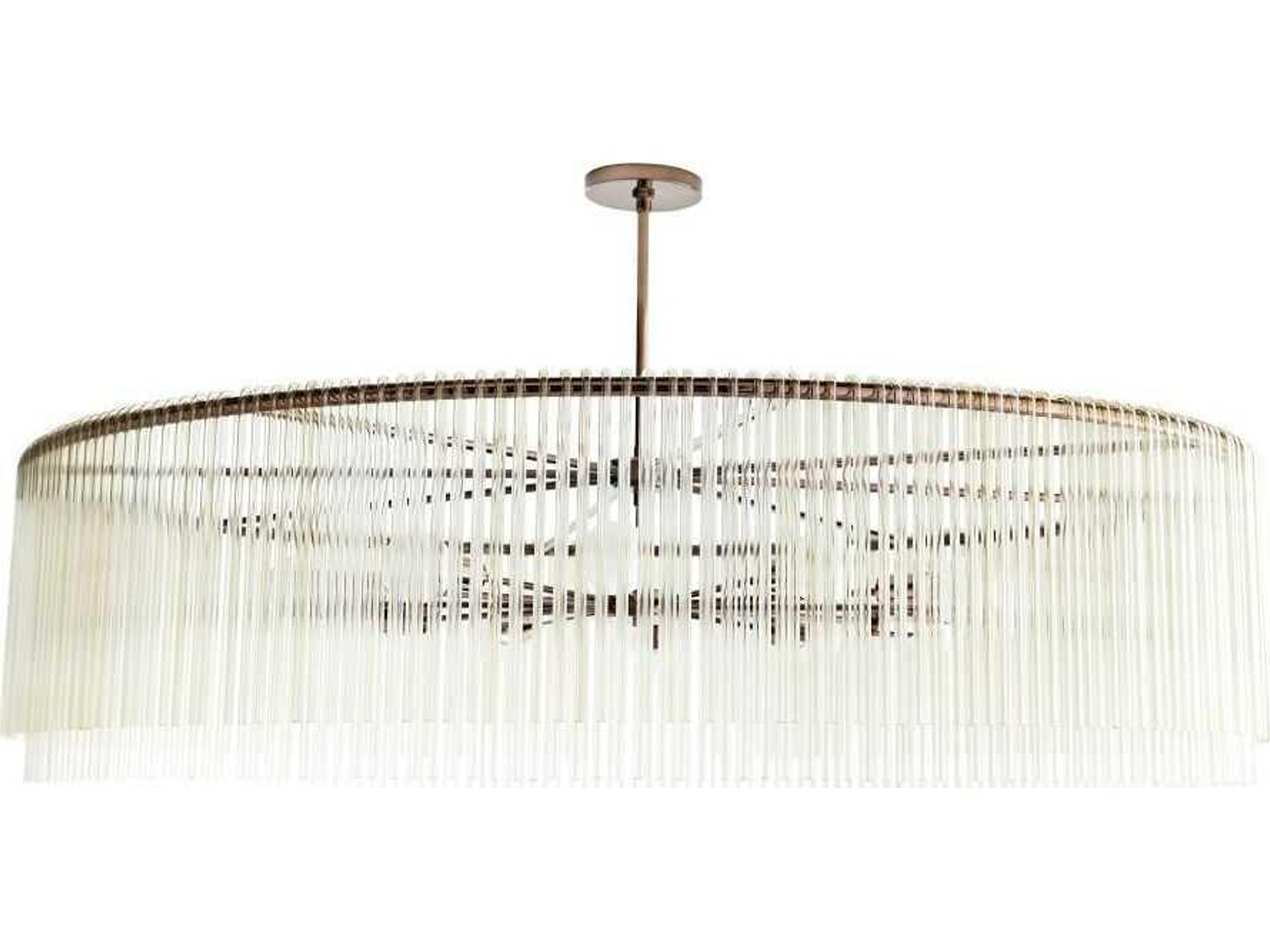 Arteriors Home Royalton 12-Light Brown Nickel Drum Chandelier