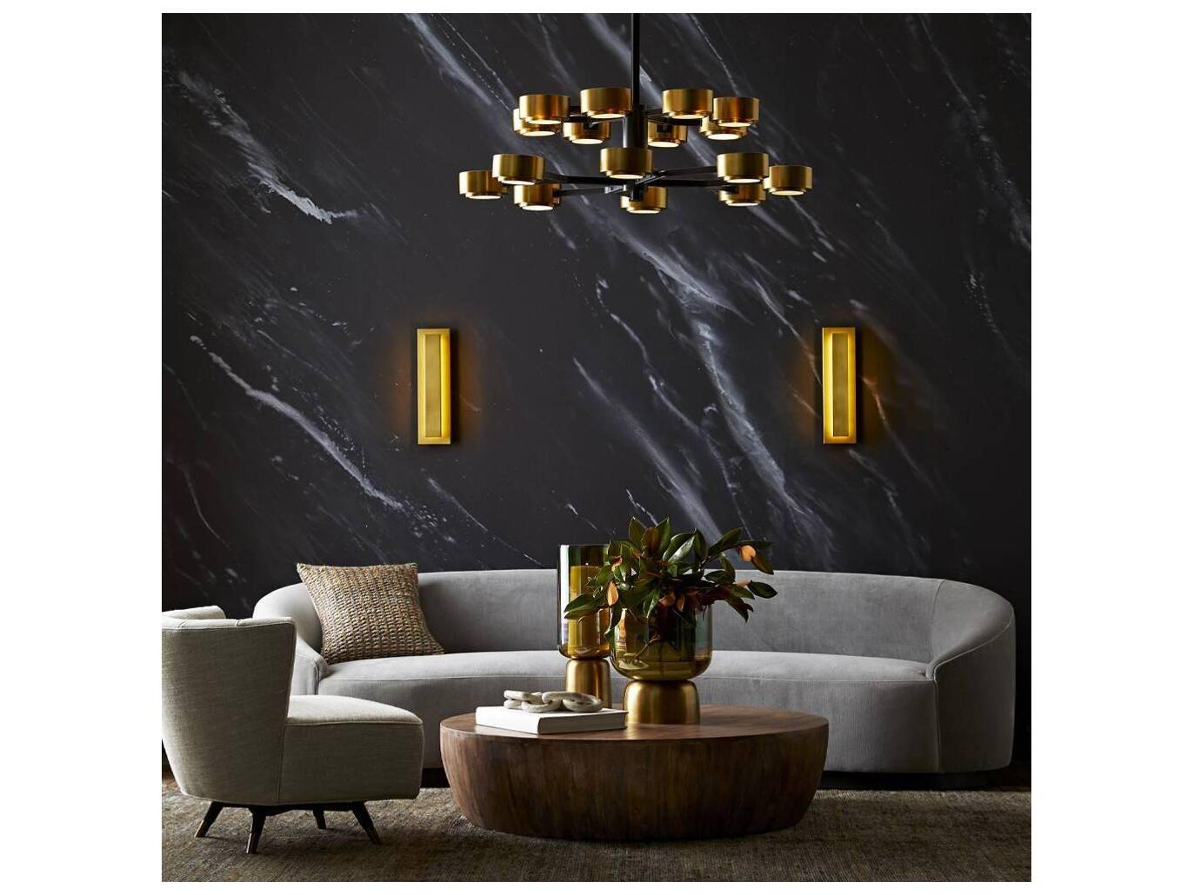 Arteriors Home Jalen 16-Light Bronze Vintage Brass Tiered Chandelier