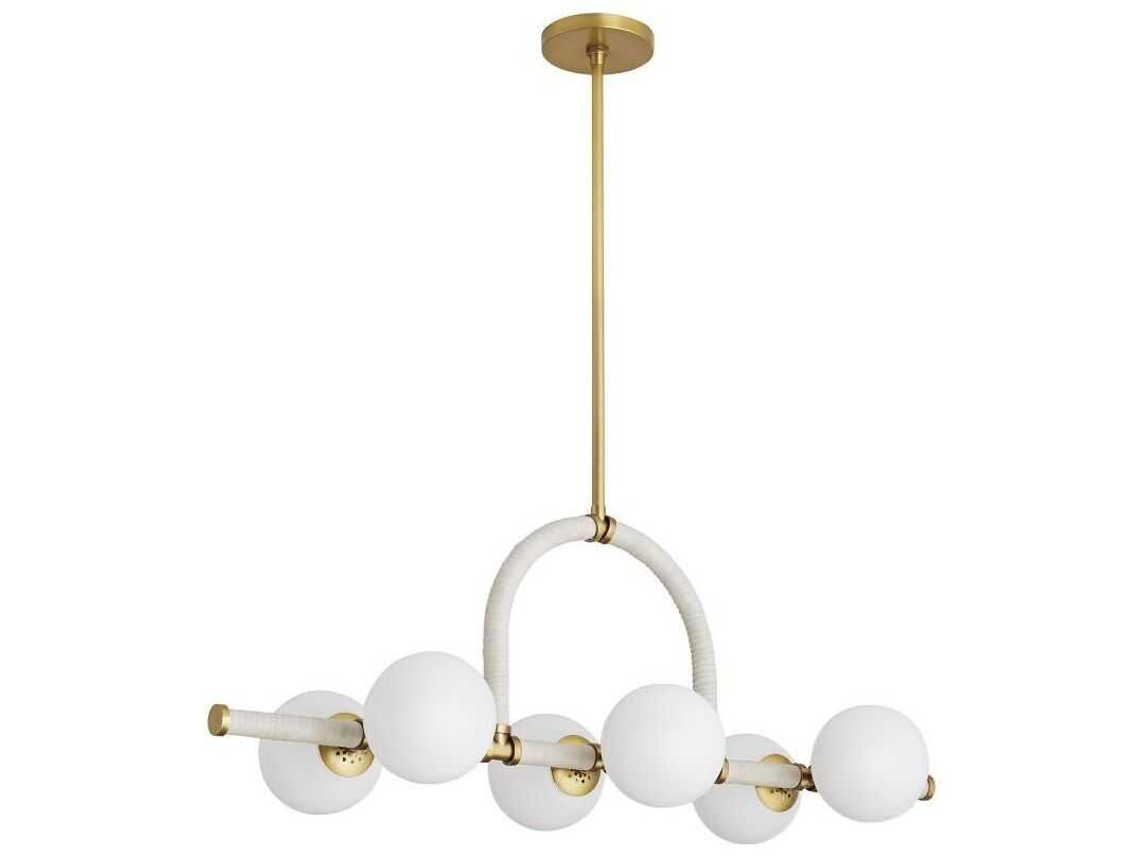 Harrison Linear Chandelier 6 Light Modern Fixture