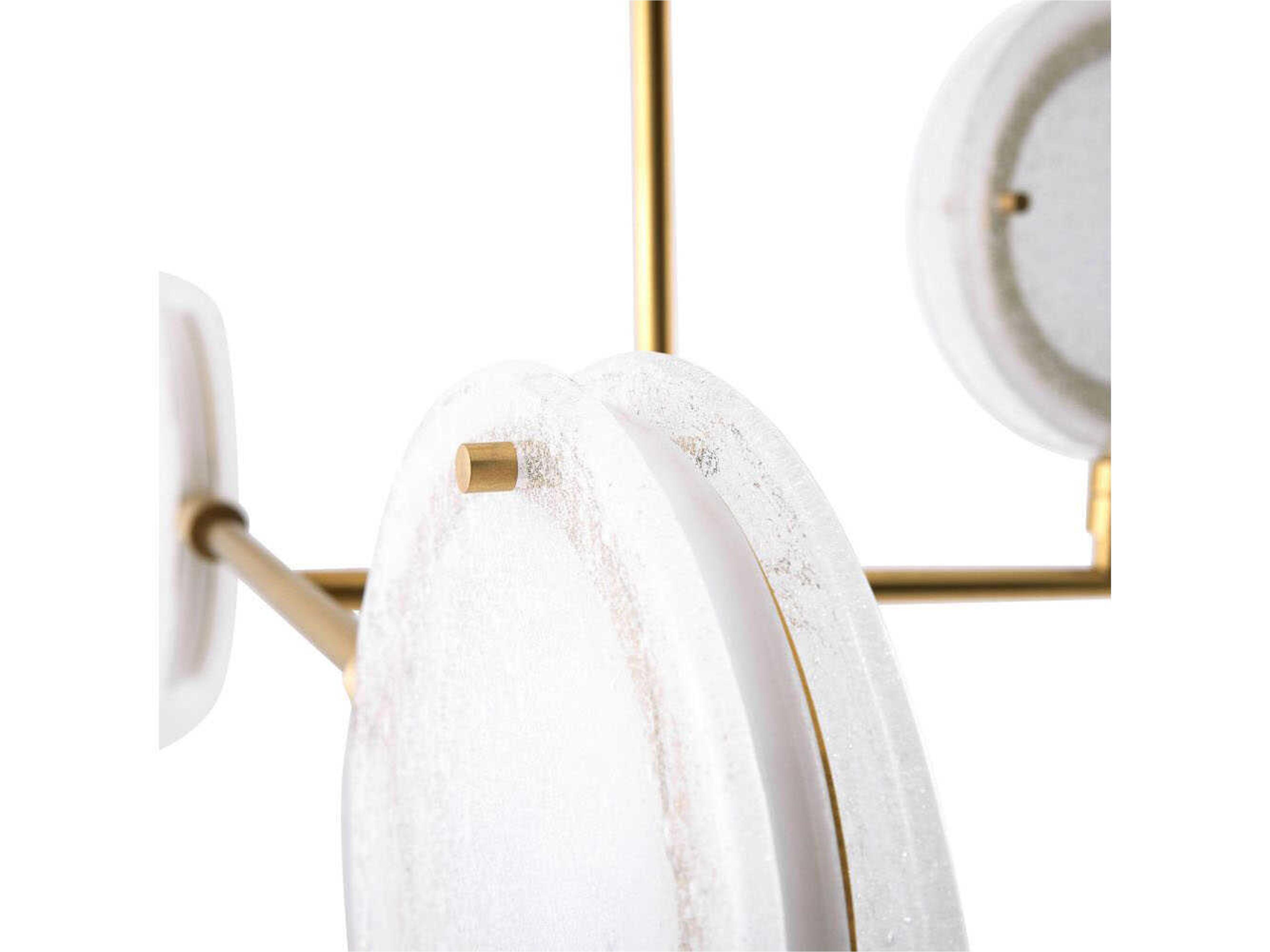 Arteriors Home Meridian 10-Light Antique Brass Linear Round Island Pendant