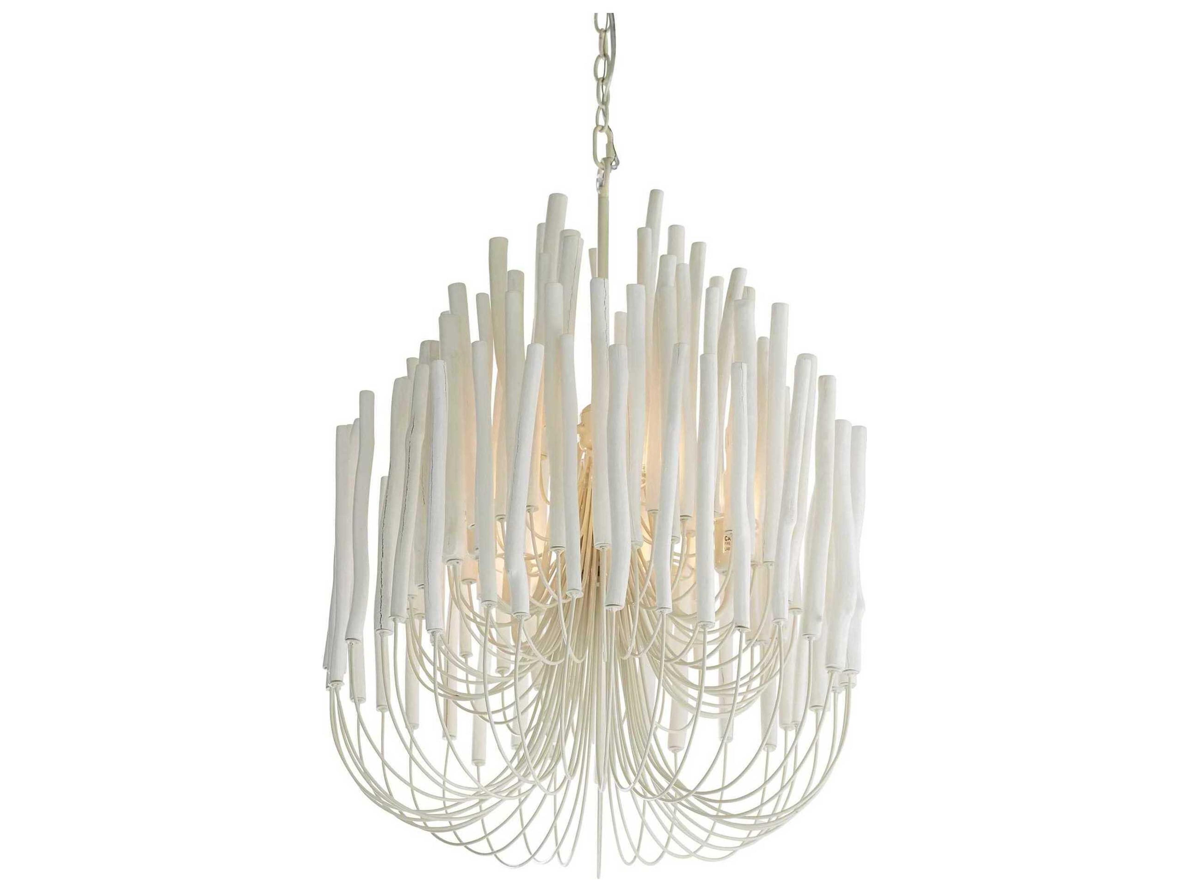 Arteriors Home Tilda 5-Light White Washed Empire Chandelier