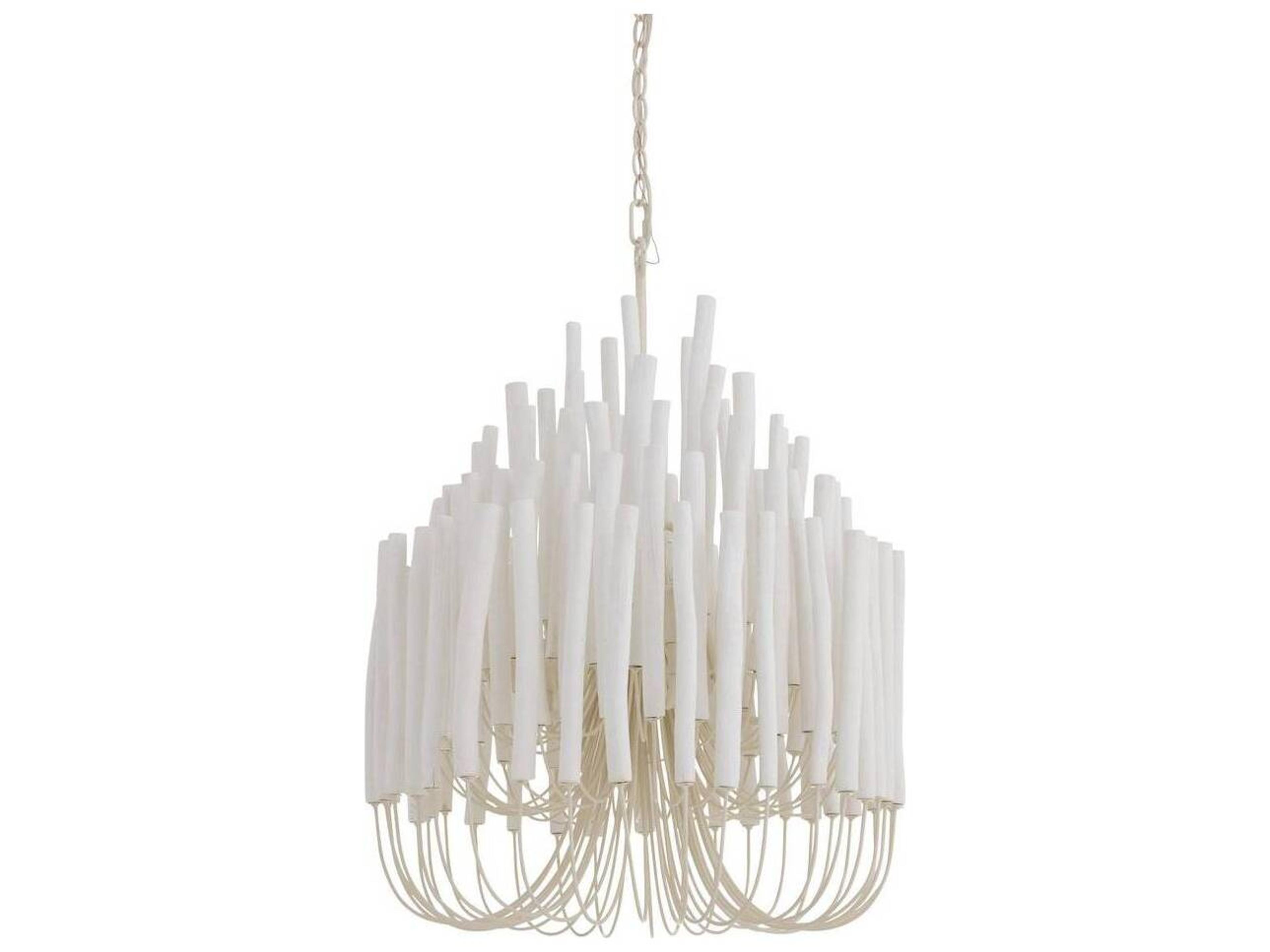 Arteriors Home Tilda 5-Light White Washed Empire Chandelier