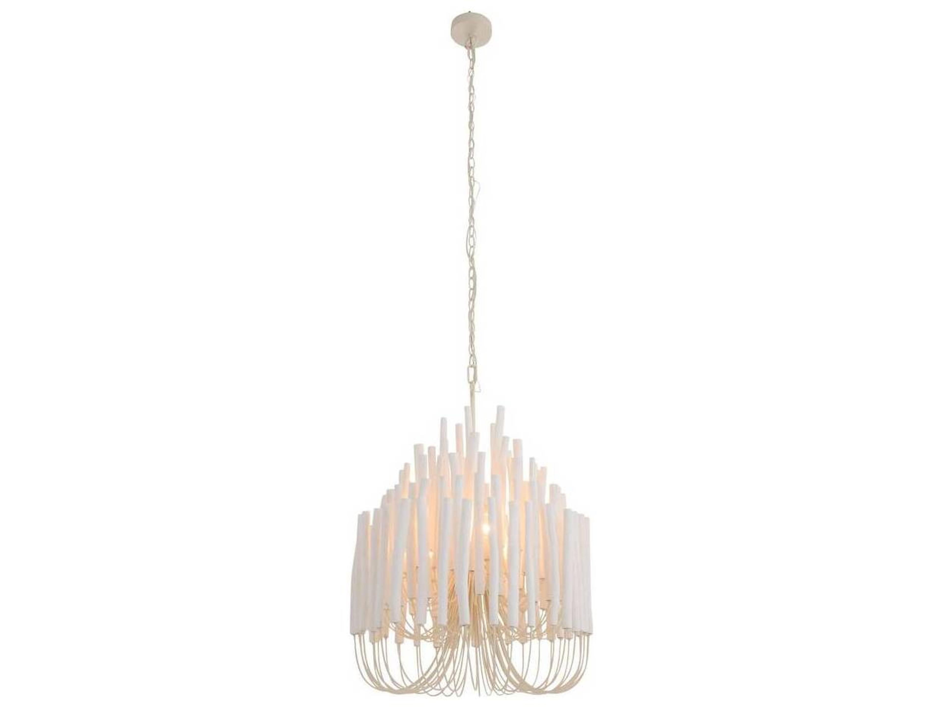 Arteriors Home Tilda 5-Light White Washed Empire Chandelier