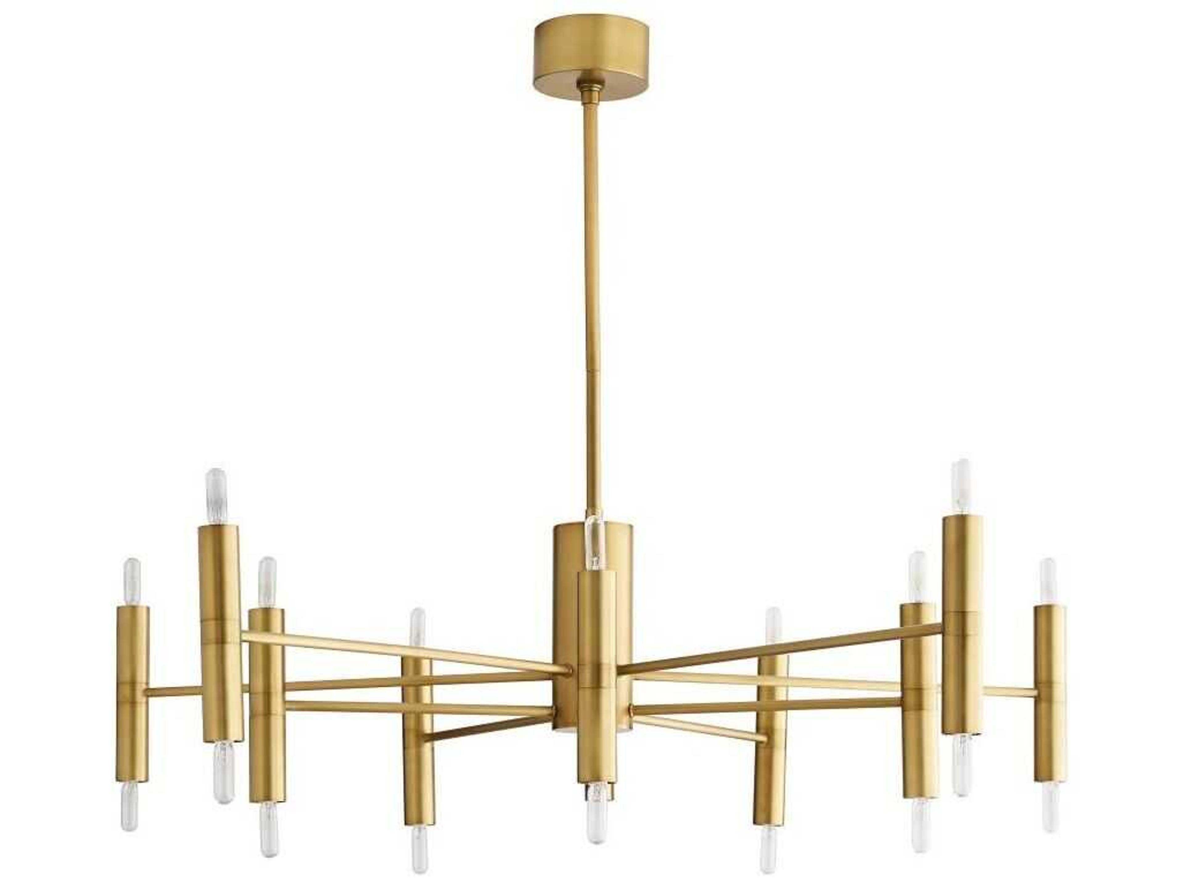 Arteriors Home Bozeman 20-Light Antique Brass Candelabra Chandelier