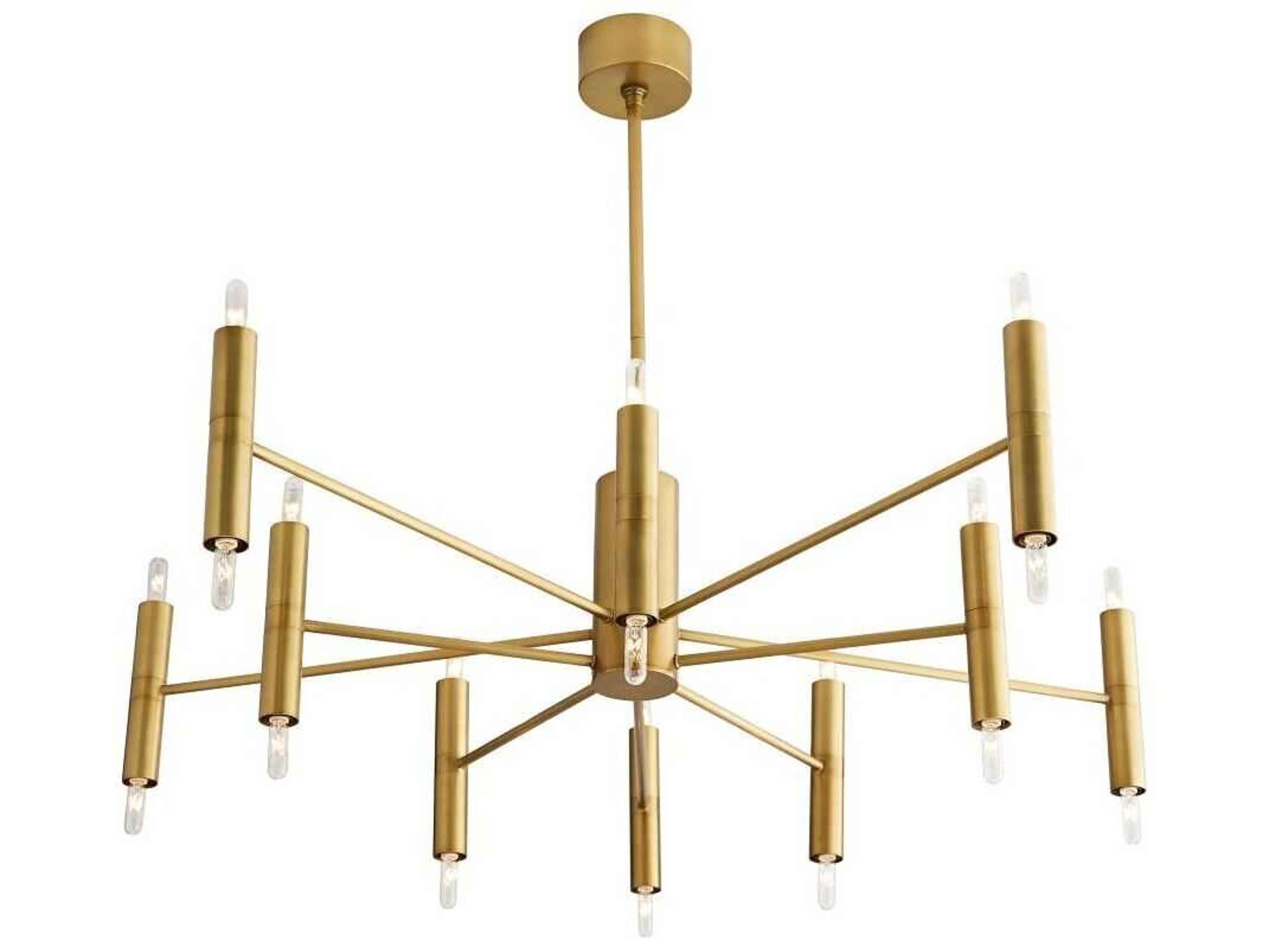 Arteriors Home Bozeman 20-Light Antique Brass Candelabra Chandelier