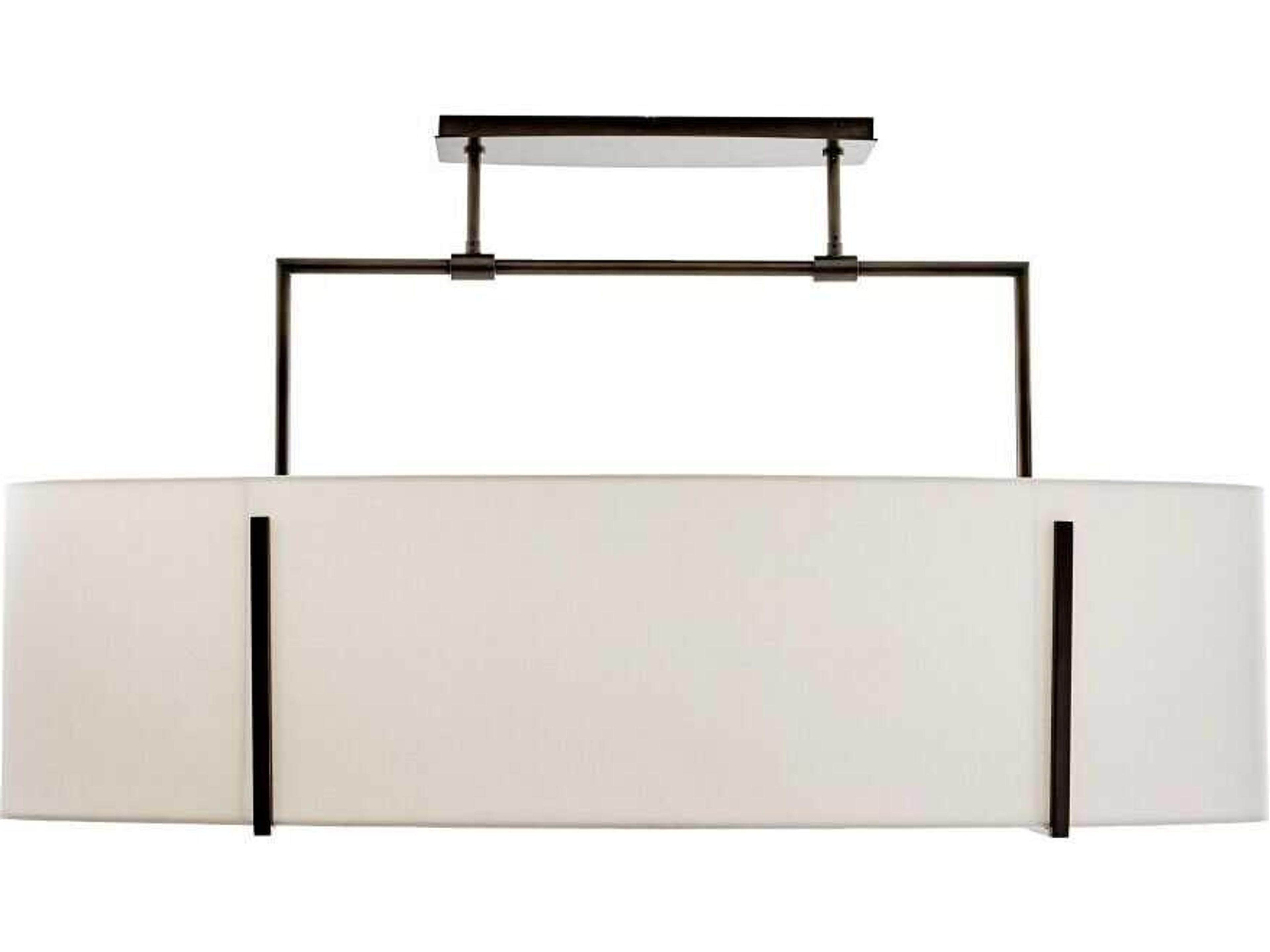 Arteriors Home Presley 7-Light English Bronze White Island Pendant