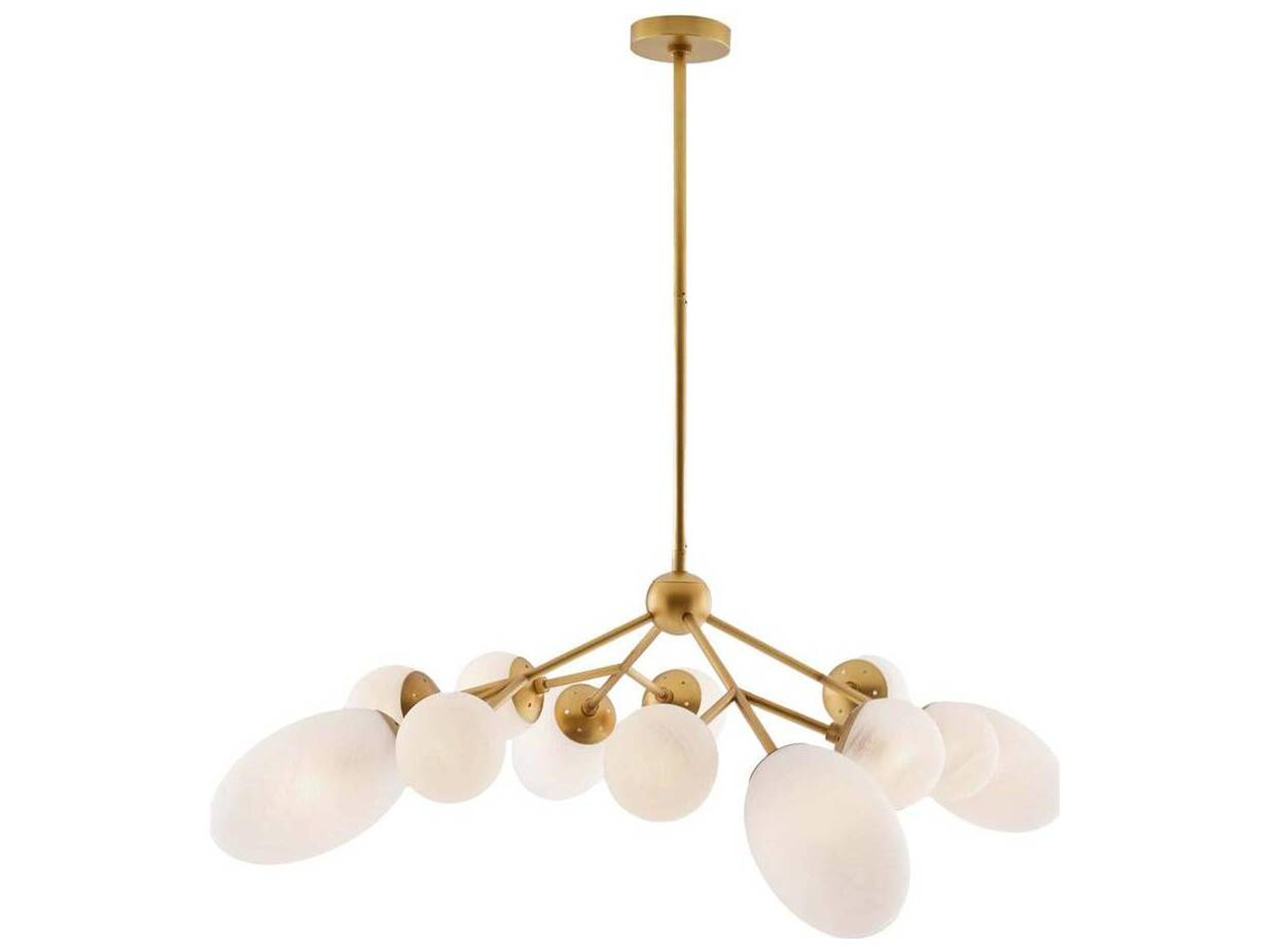 Arteriors Home Panella 12-Light Brushed Brass Chandelier