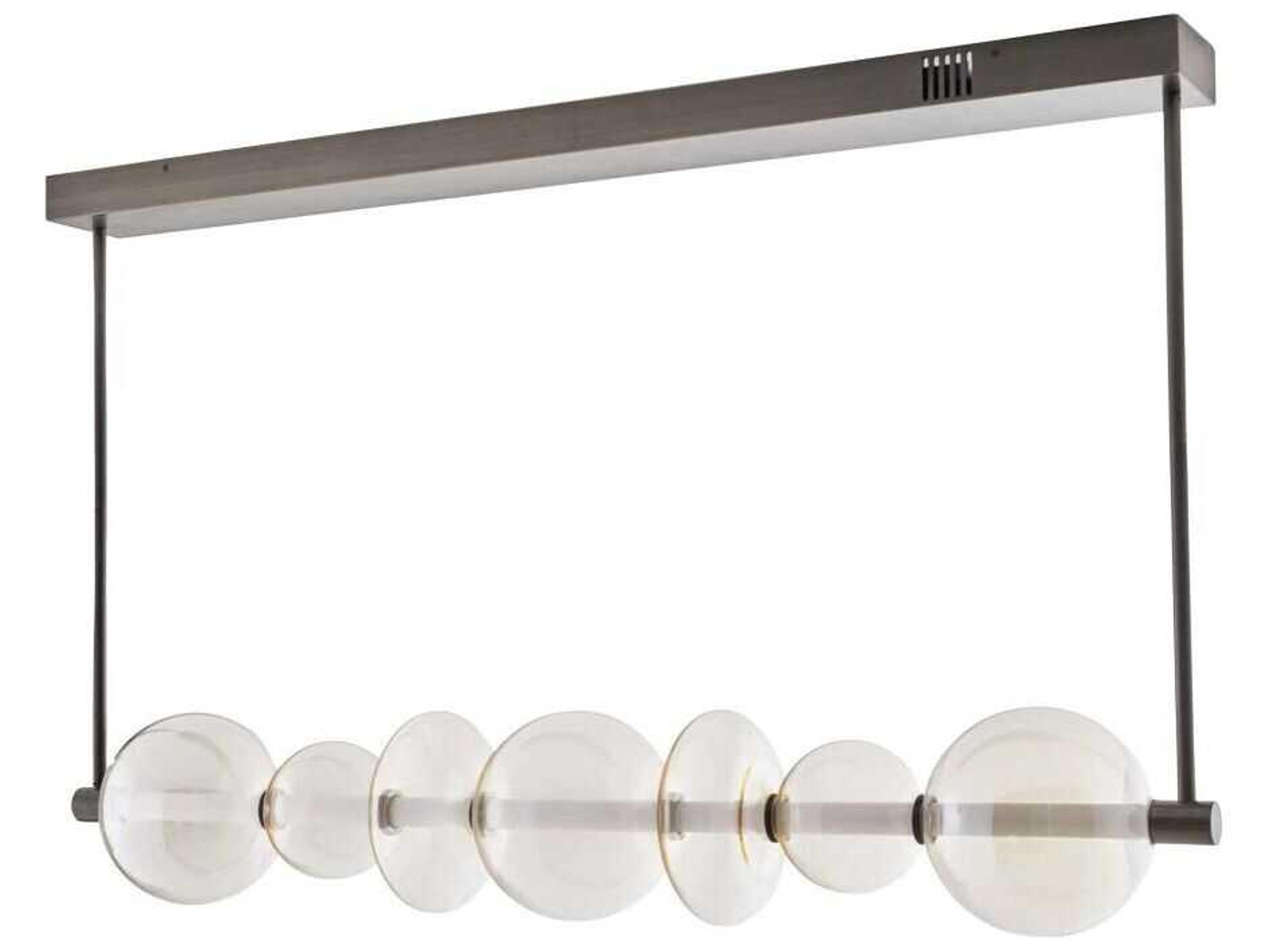 Arteriors Home Raphael 1-Light English Bronze Globe Linear Island Pendant