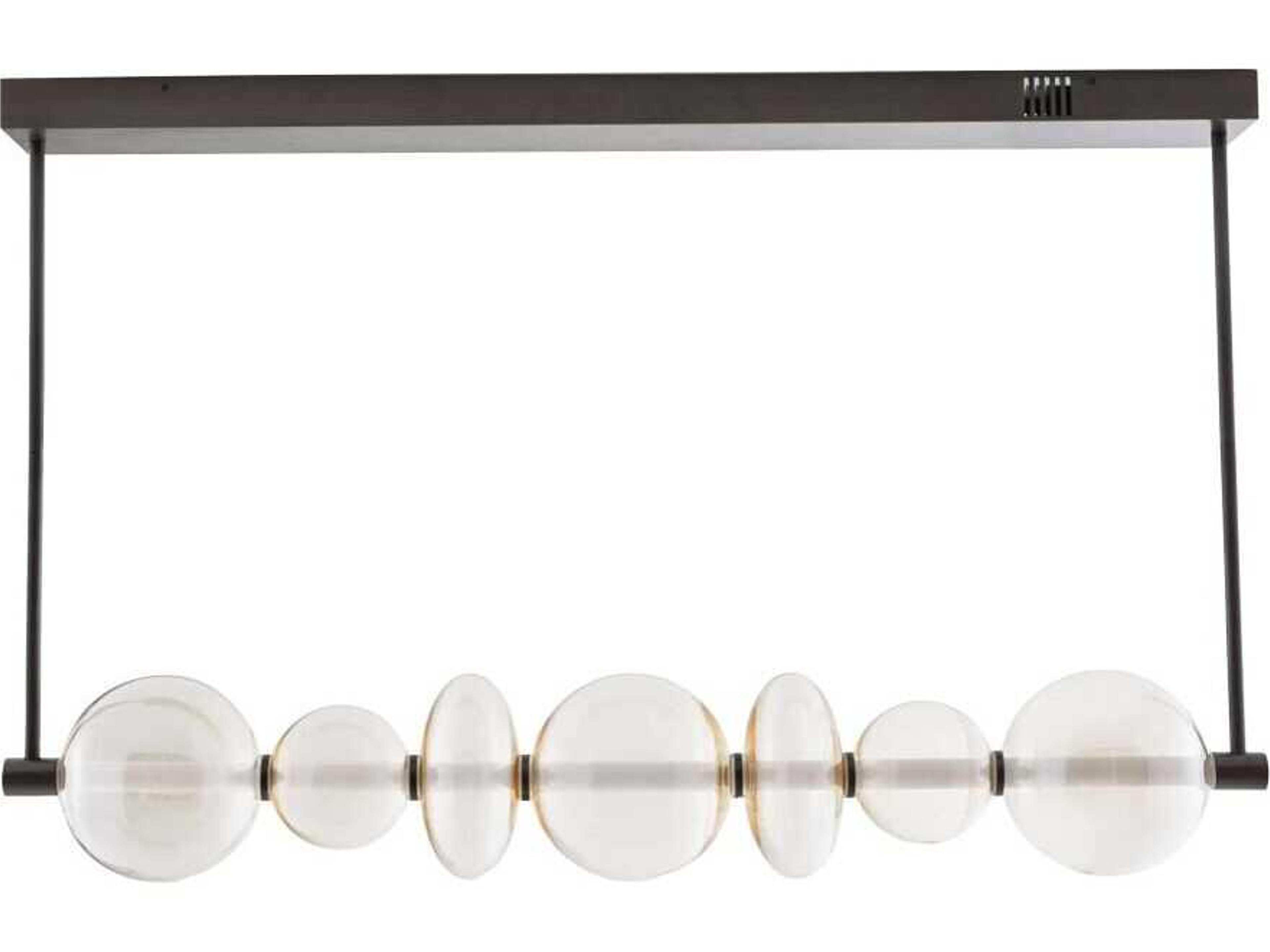 Arteriors Home Raphael 1-Light English Bronze Globe Linear Island Pendant