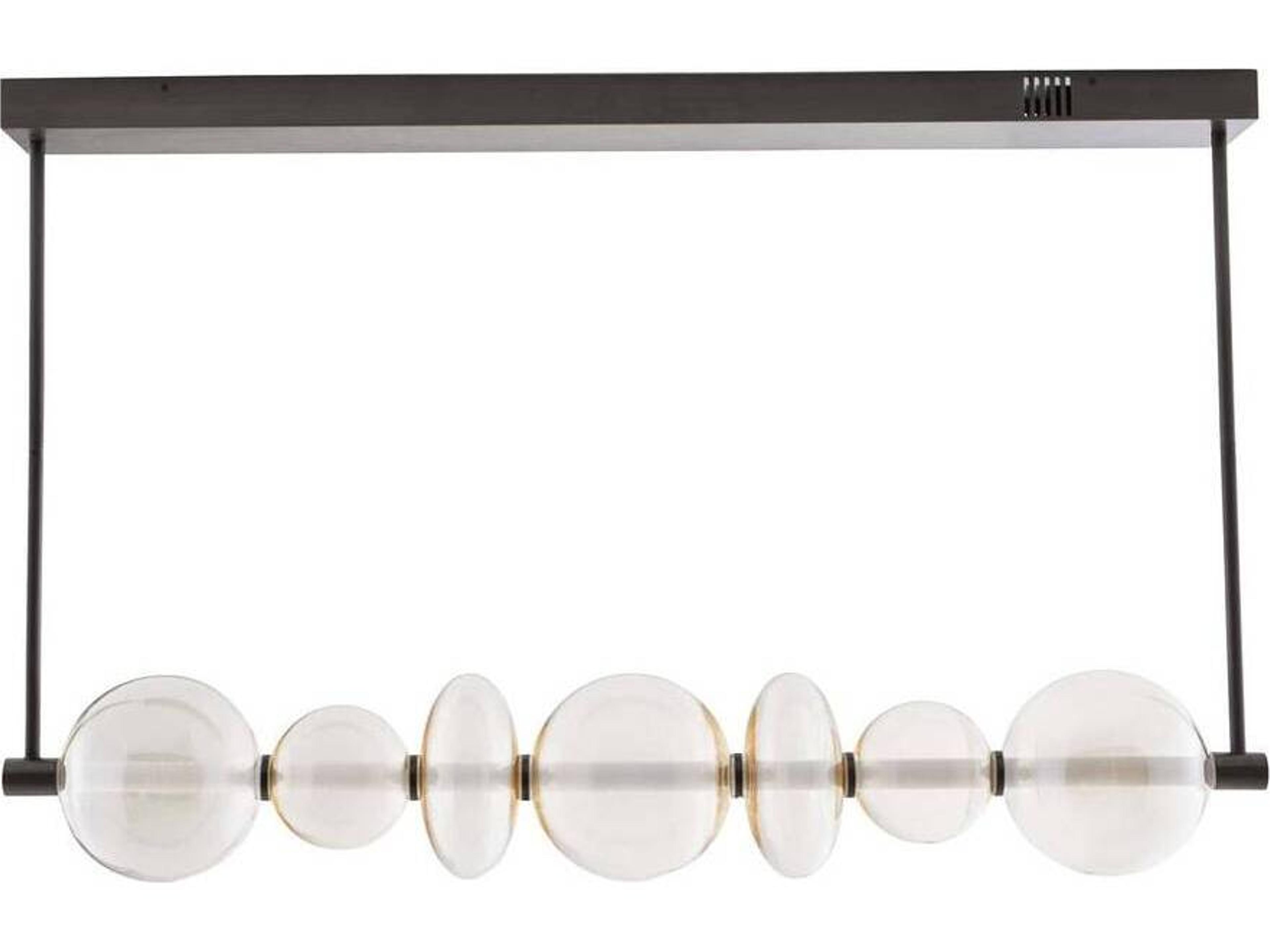 Arteriors Home Raphael 1-Light English Bronze Globe Linear Island Pendant