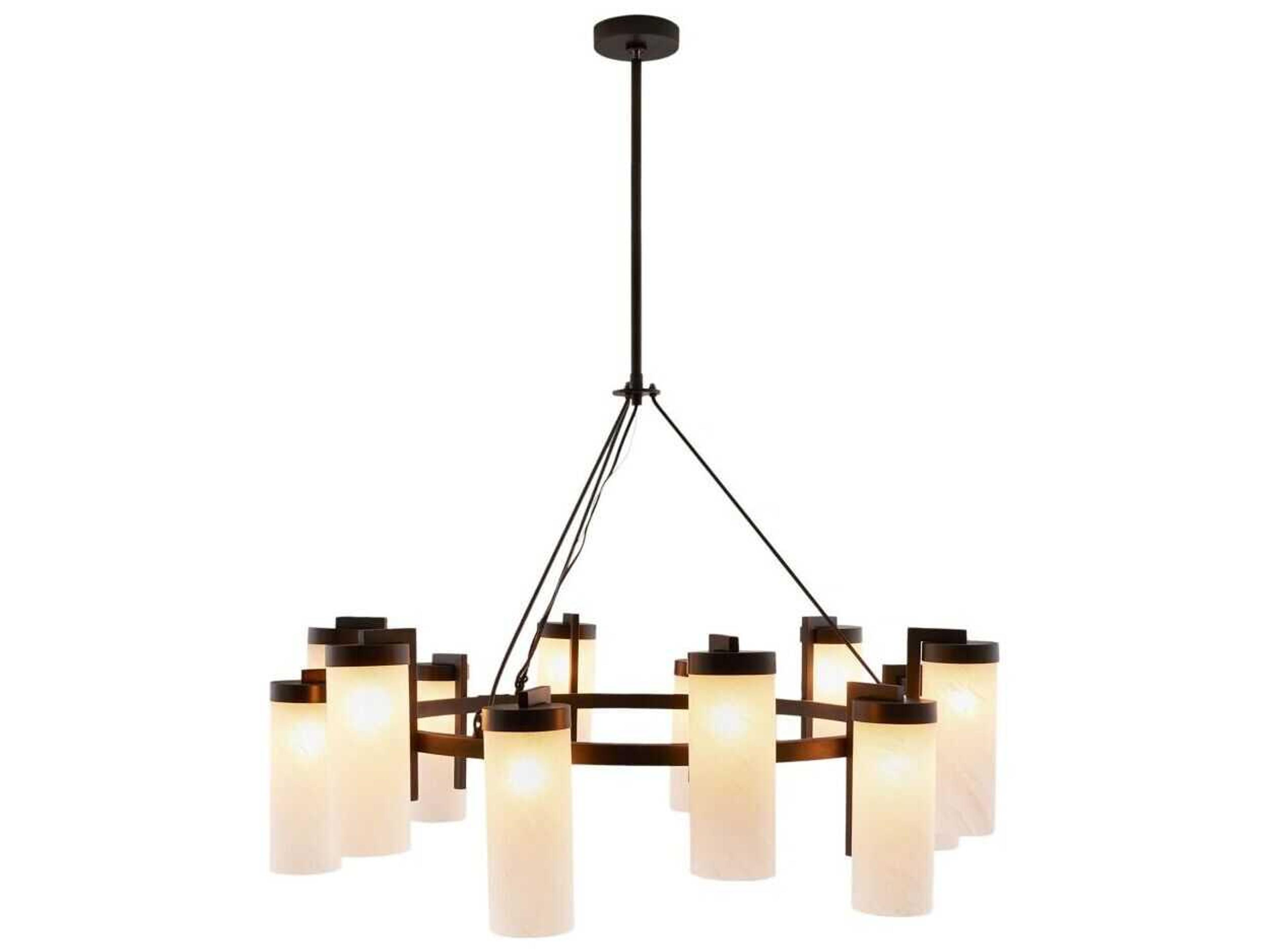 Arteriors Home Ryder 12-Light English Bronze Cylinder Chandelier