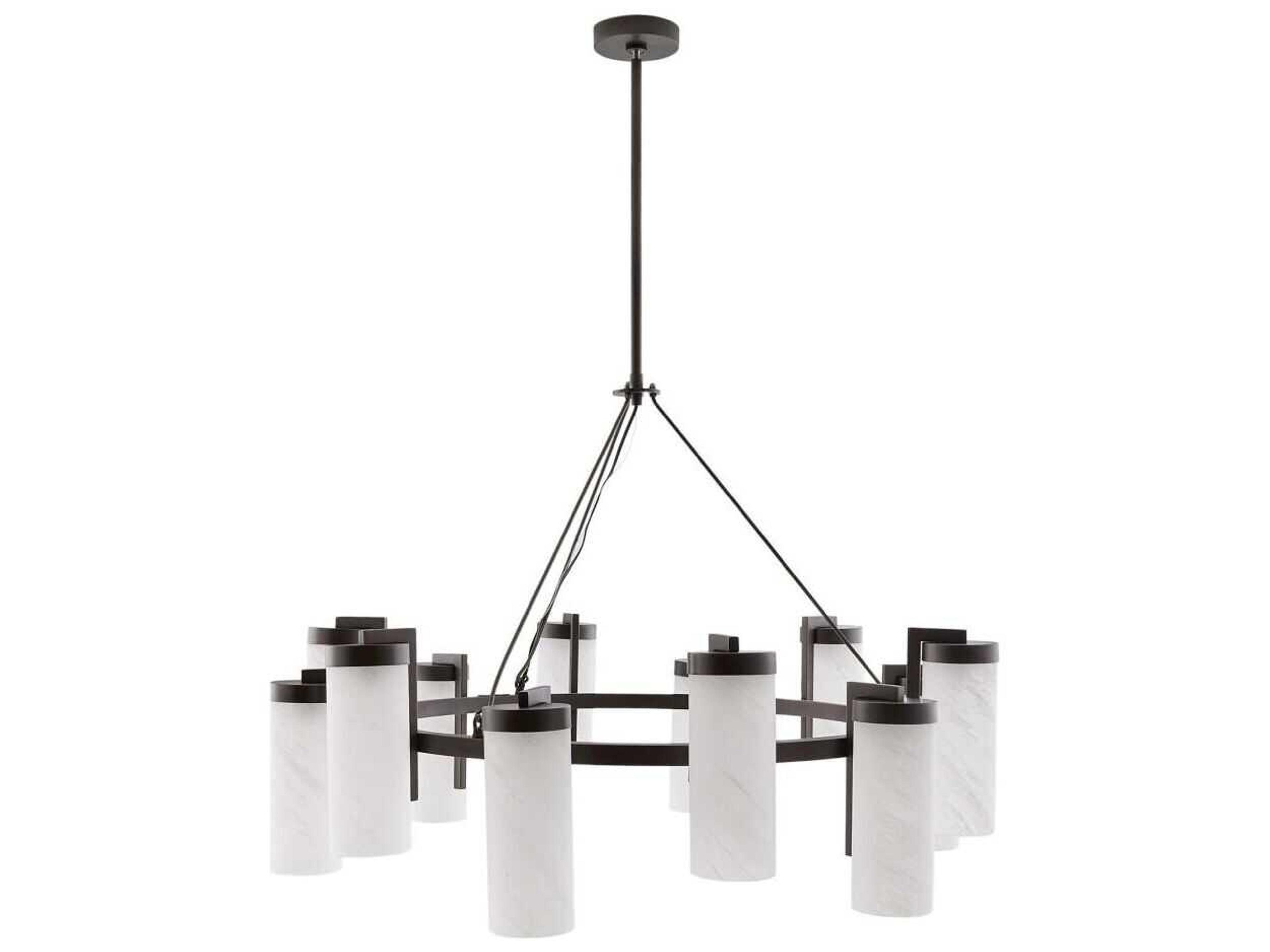 Arteriors Home Ryder 12-Light English Bronze Cylinder Chandelier