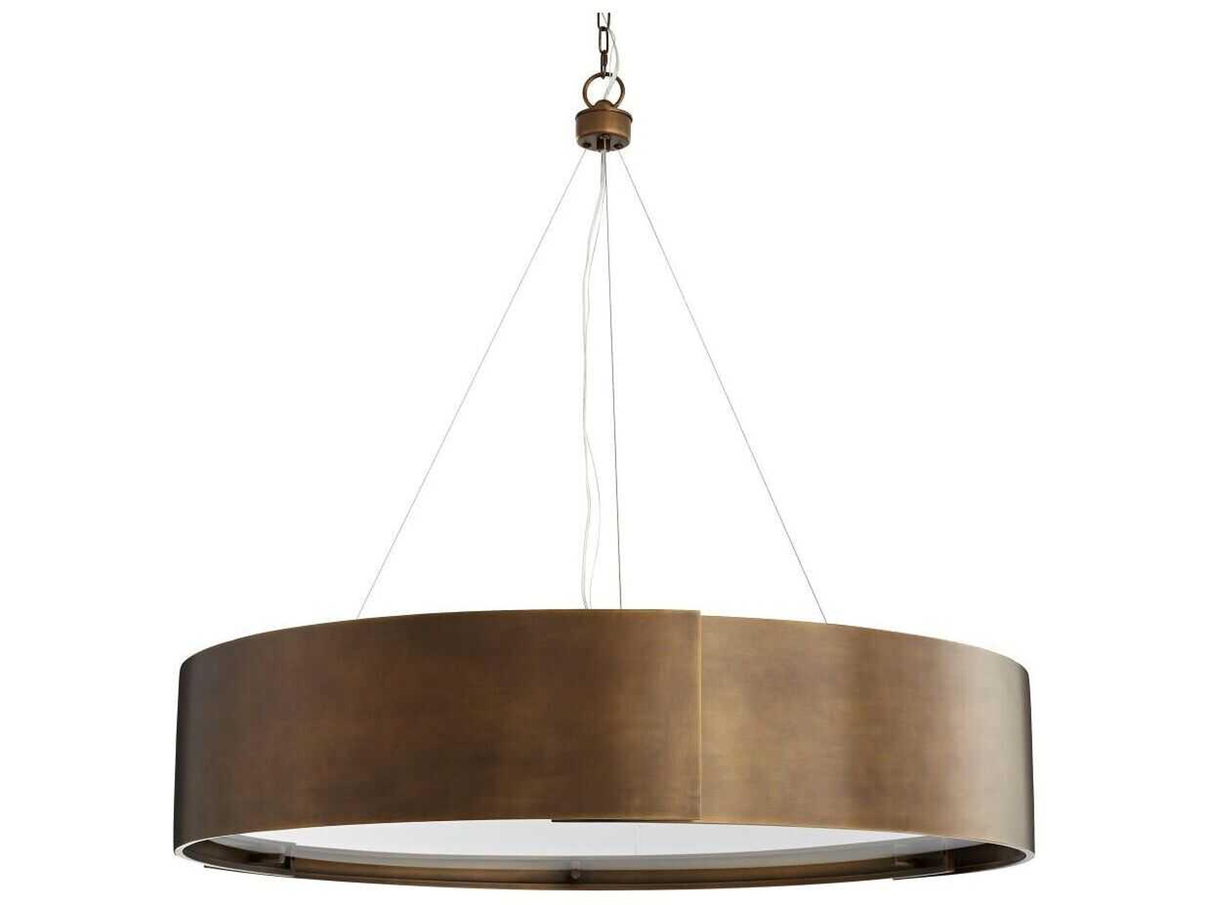 Dante Large Chandelier Antique Brass