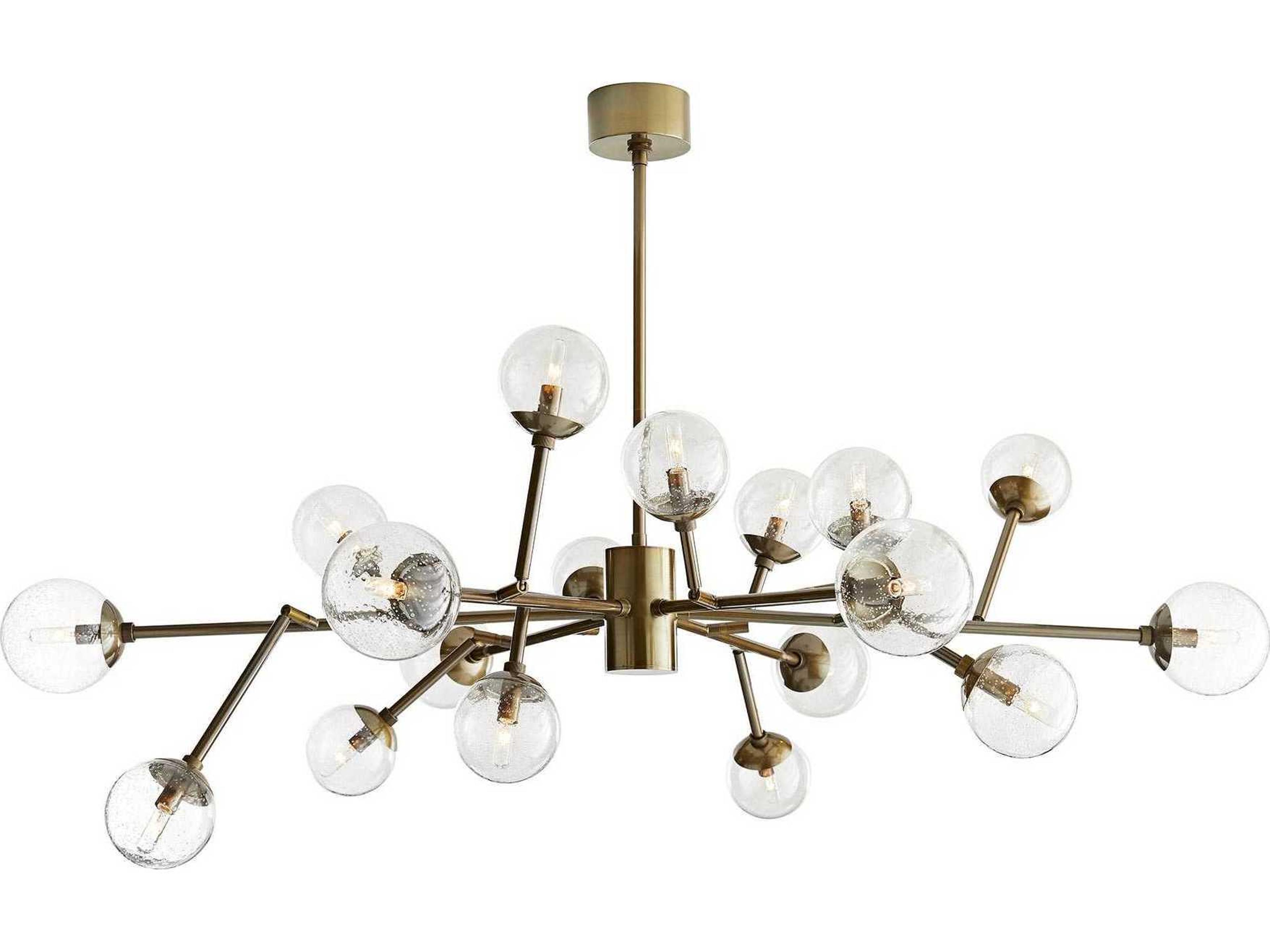 Dallas 18 Light Sputnik Chandelier Vintage Brass