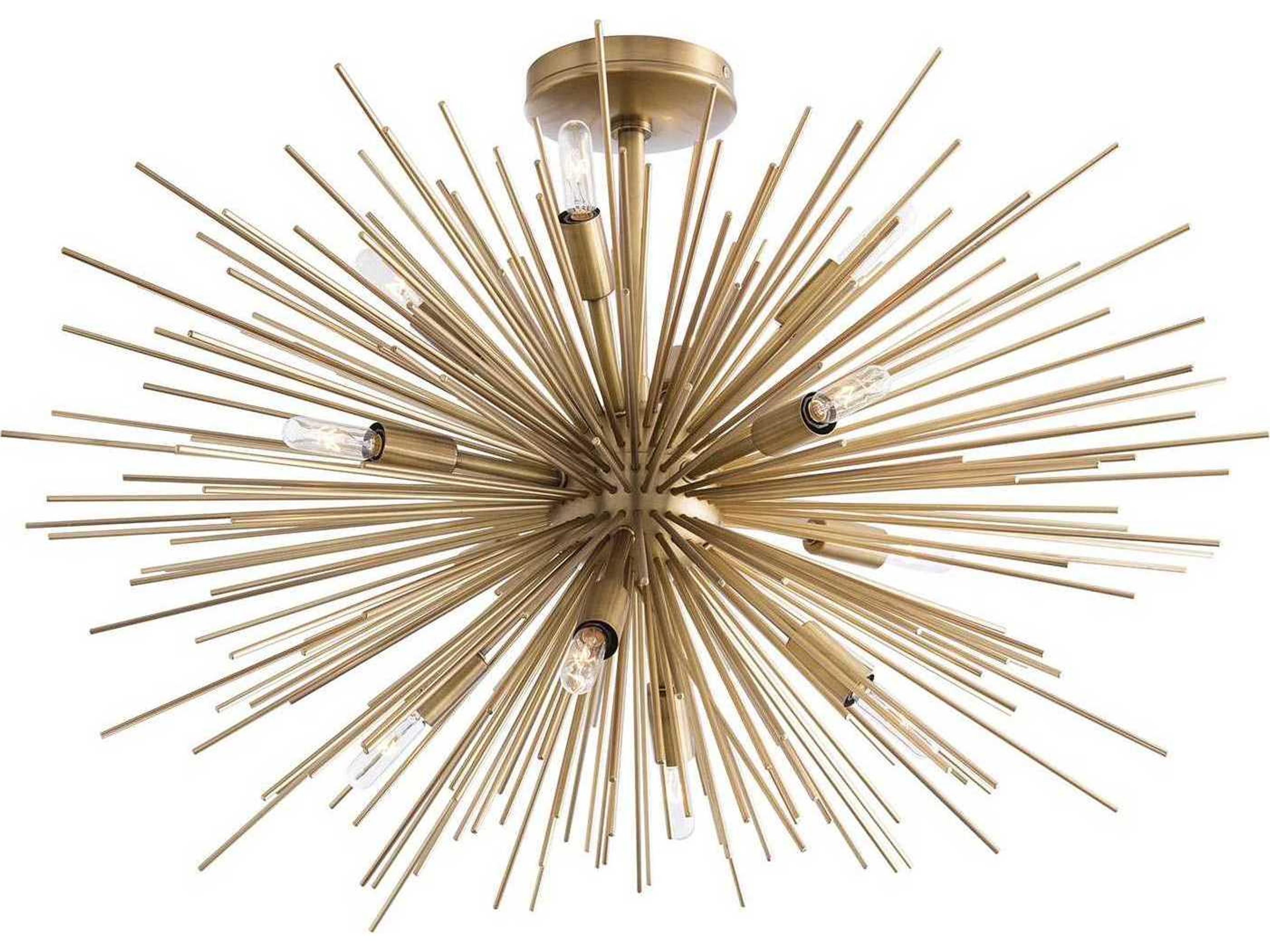 Arteriors Home Zanadoo Zanadoo 12-Light Antique Brass Sputnik Pendant