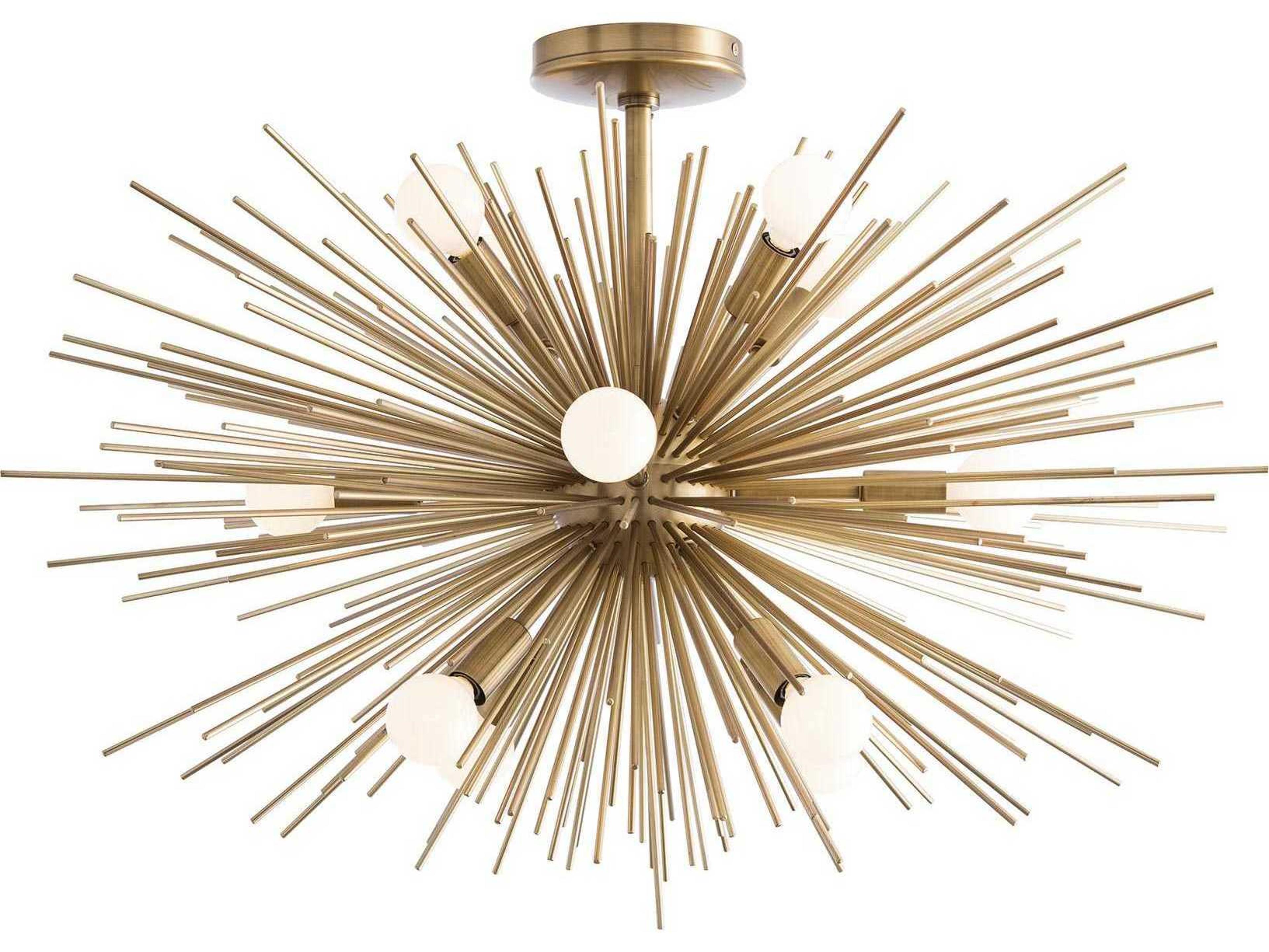 Arteriors Home Zanadoo Zanadoo 12-Light Antique Brass Sputnik Pendant