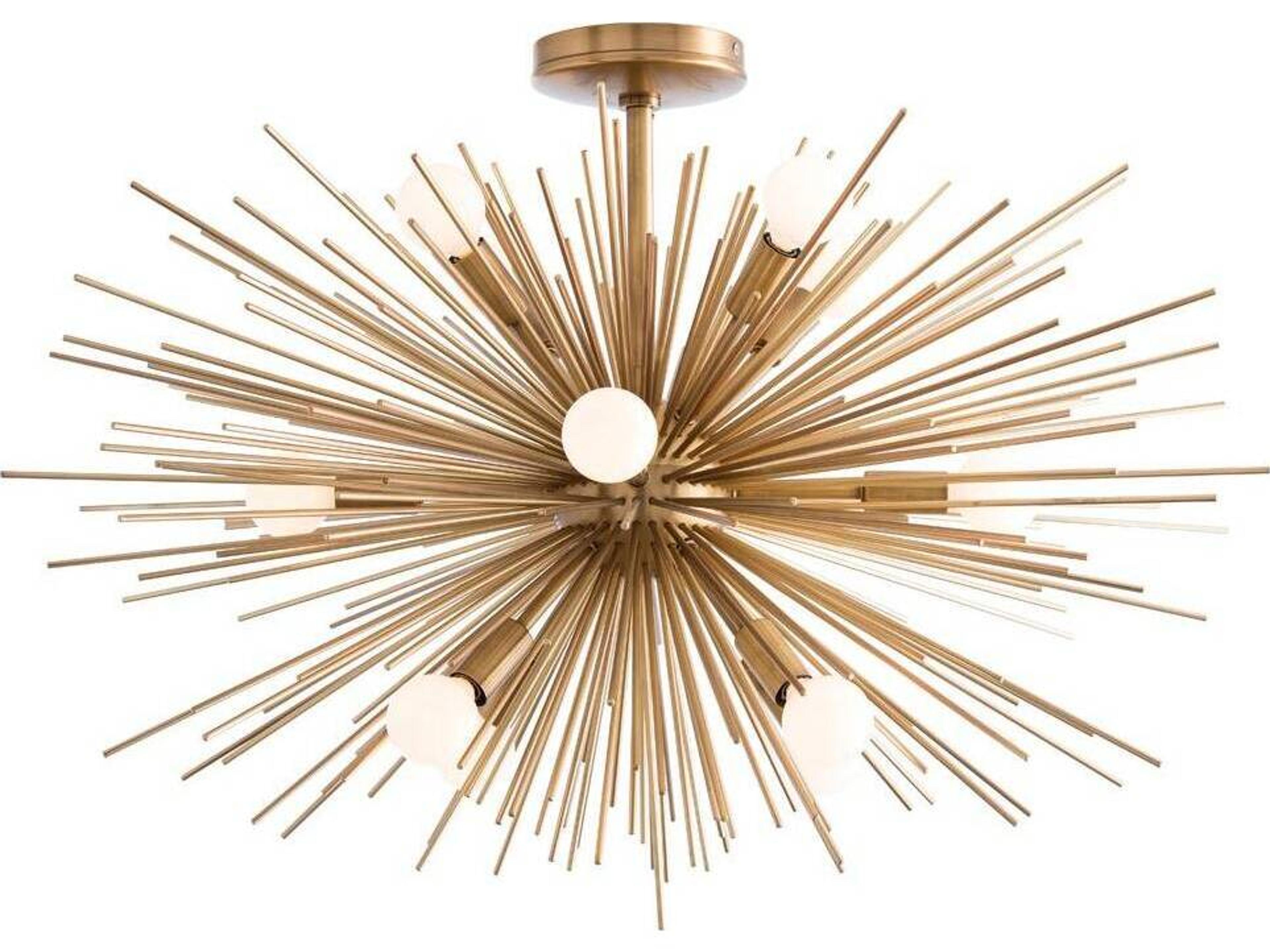 Arteriors Home Zanadoo Zanadoo 12-Light Antique Brass Sputnik Pendant