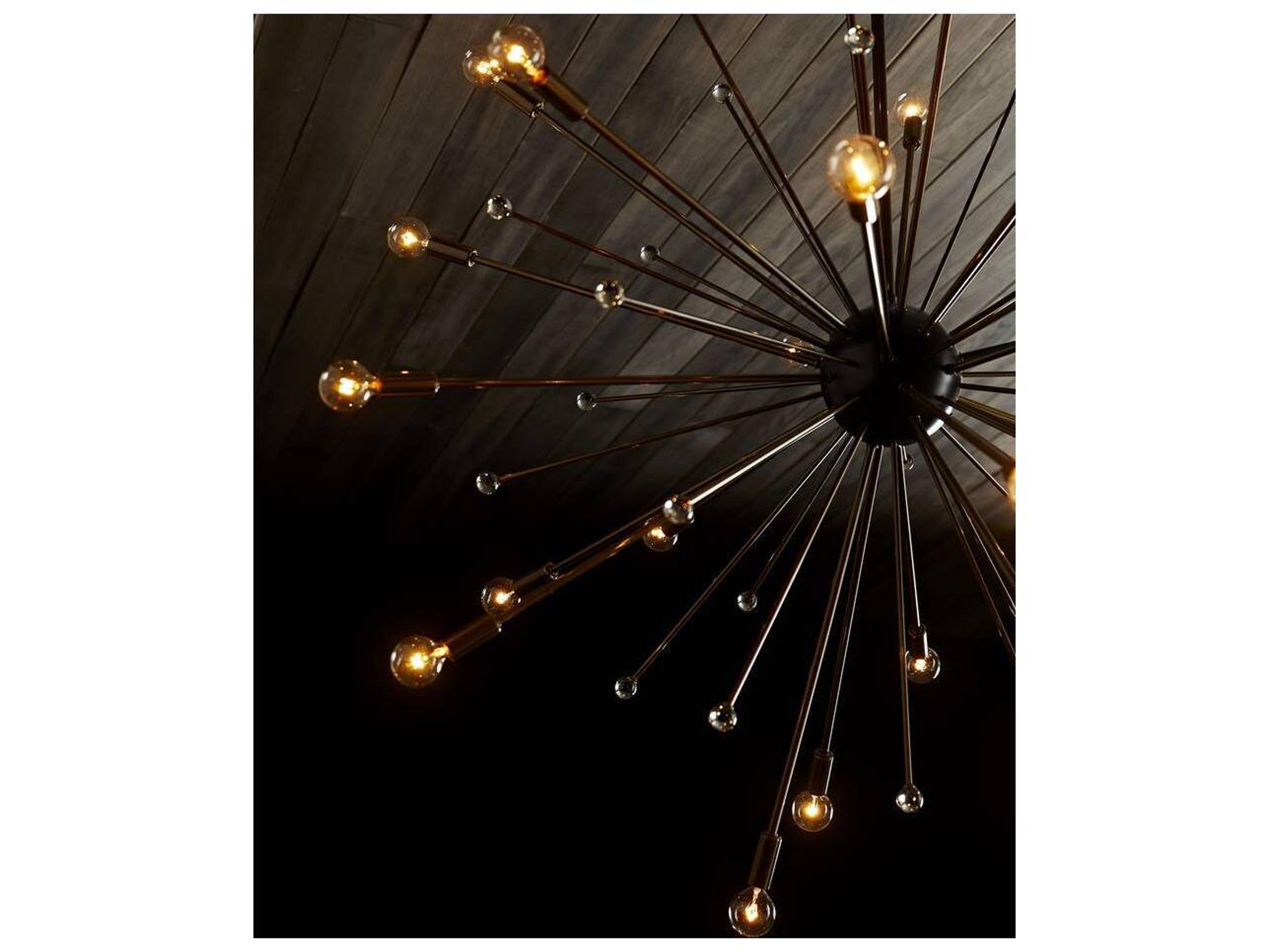 Arteriors Home 24-Light Vintage Brass Sputnik Pendant