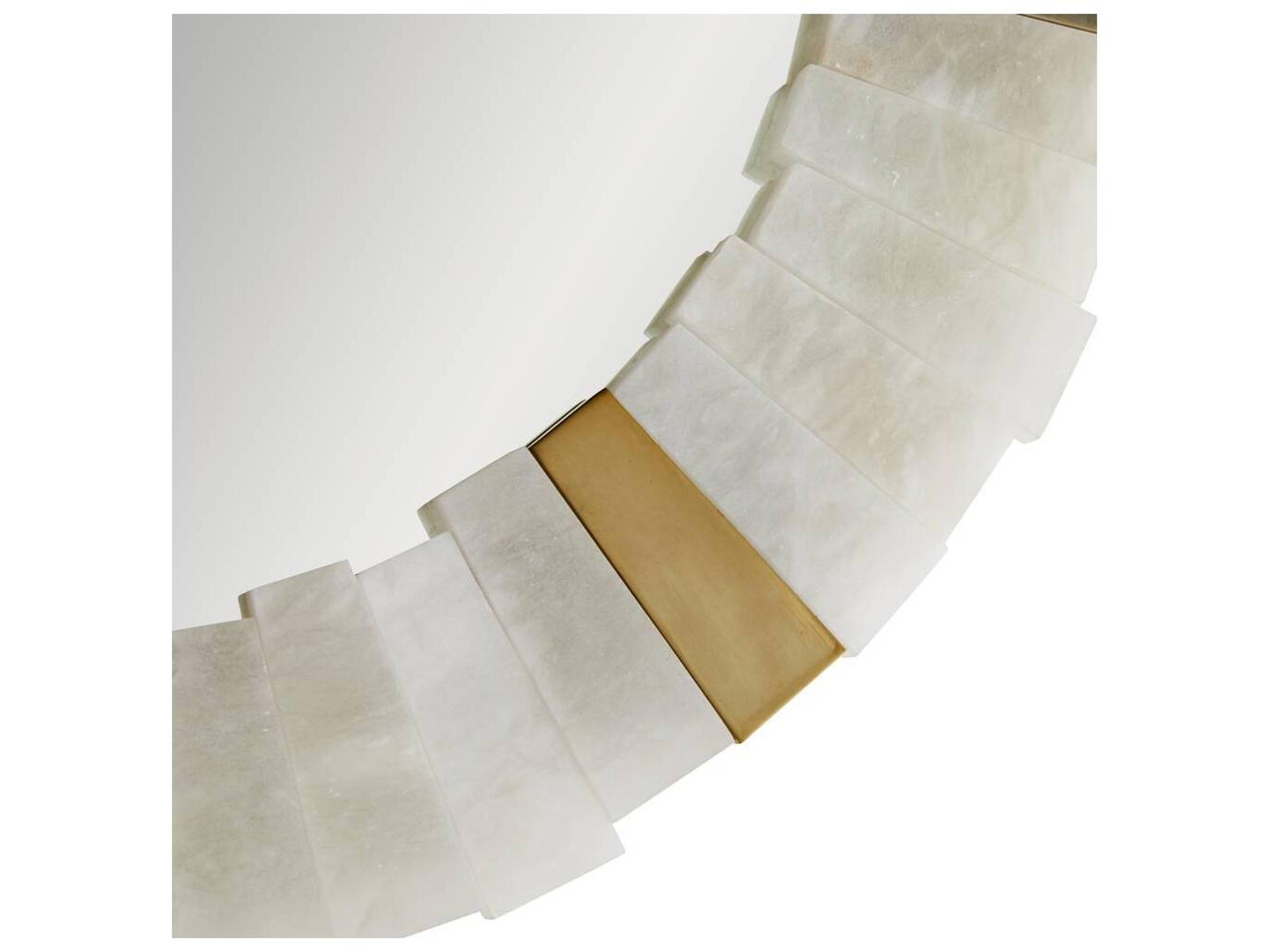 Arteriors Home Von-Webber White Round Wall Mirror