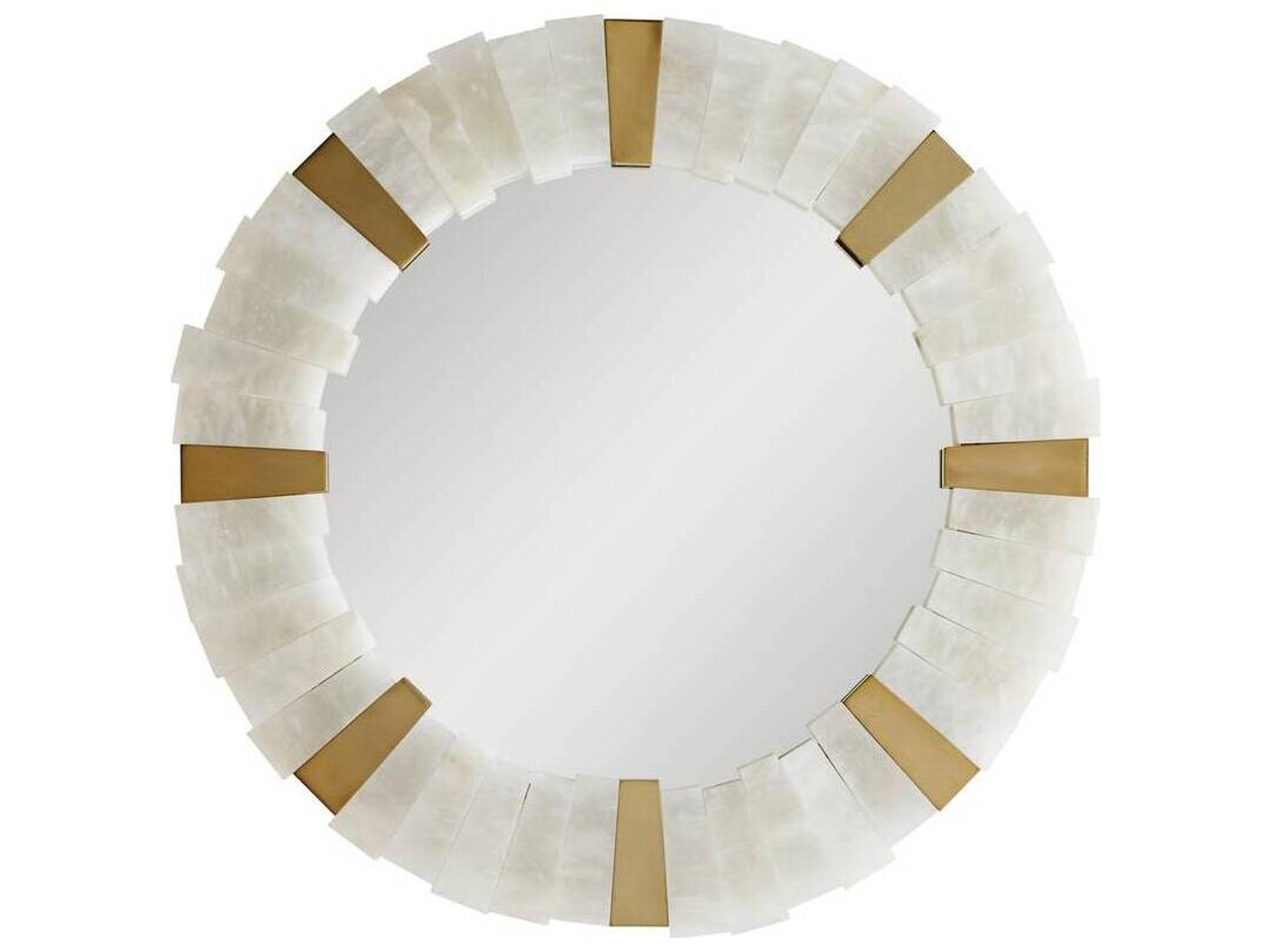 Arteriors Home Von-Webber White Round Wall Mirror