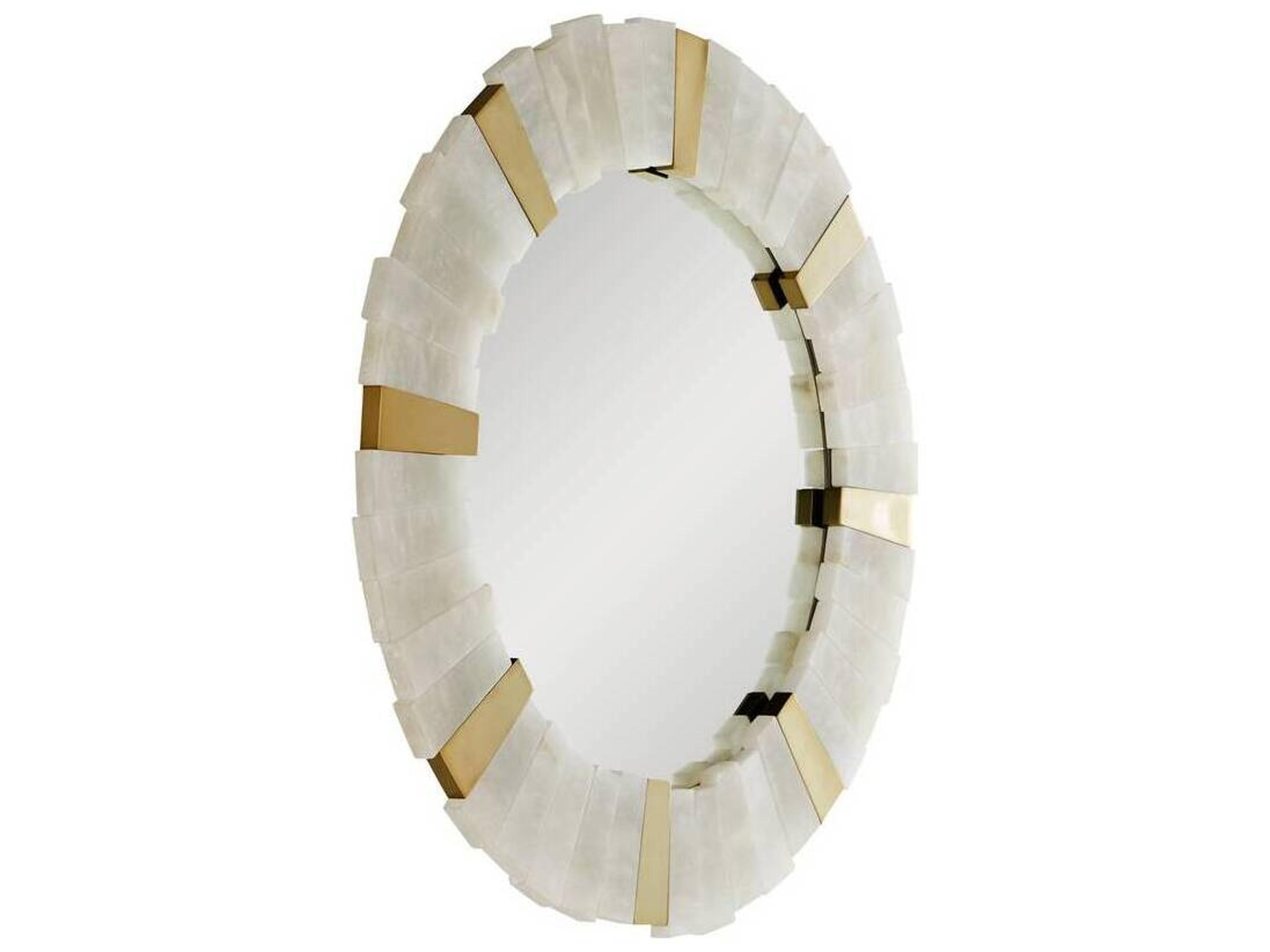 Arteriors Home Von-Webber White Round Wall Mirror