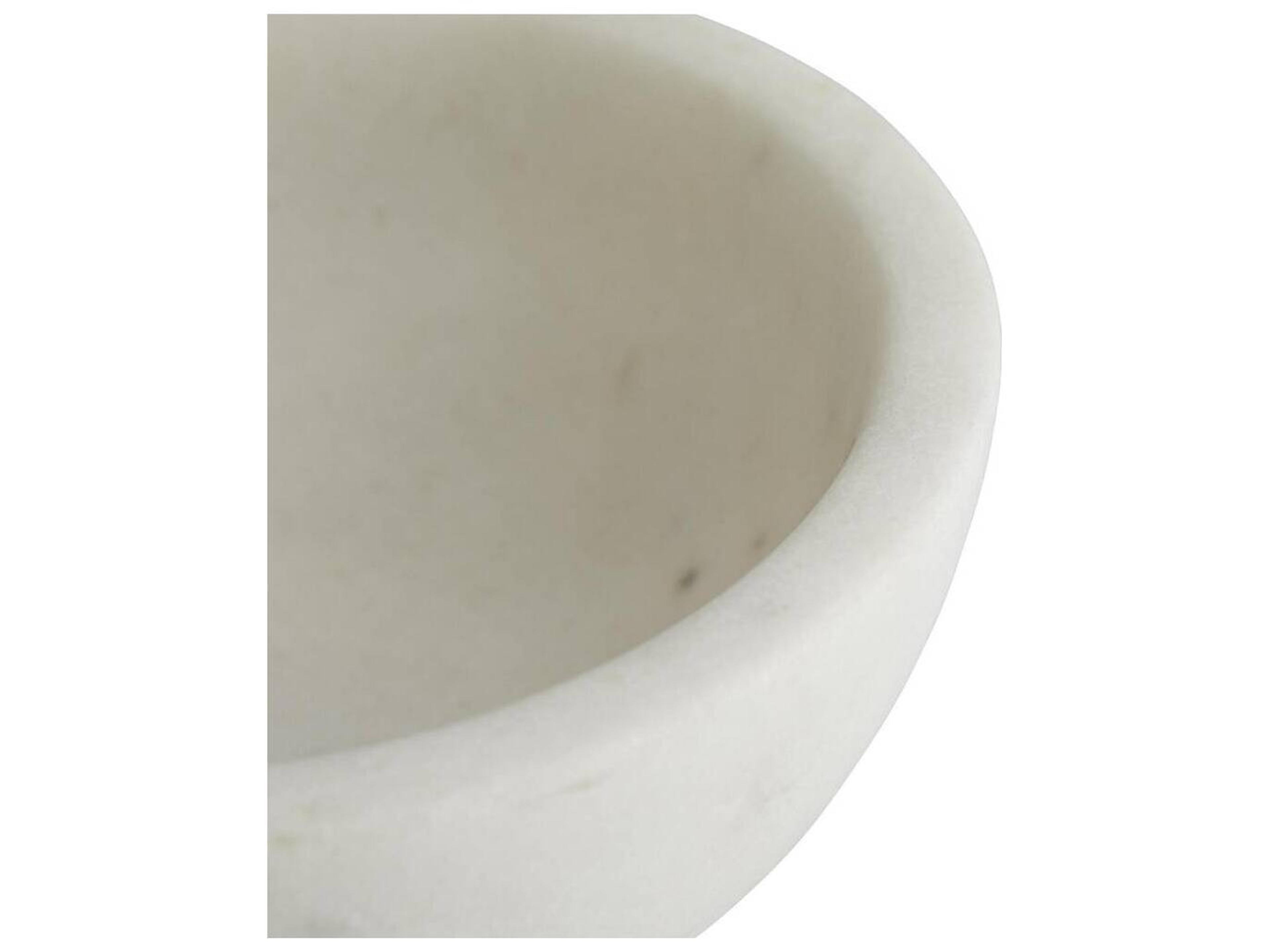 Arteriors Home Tate White Marble Centerpiece