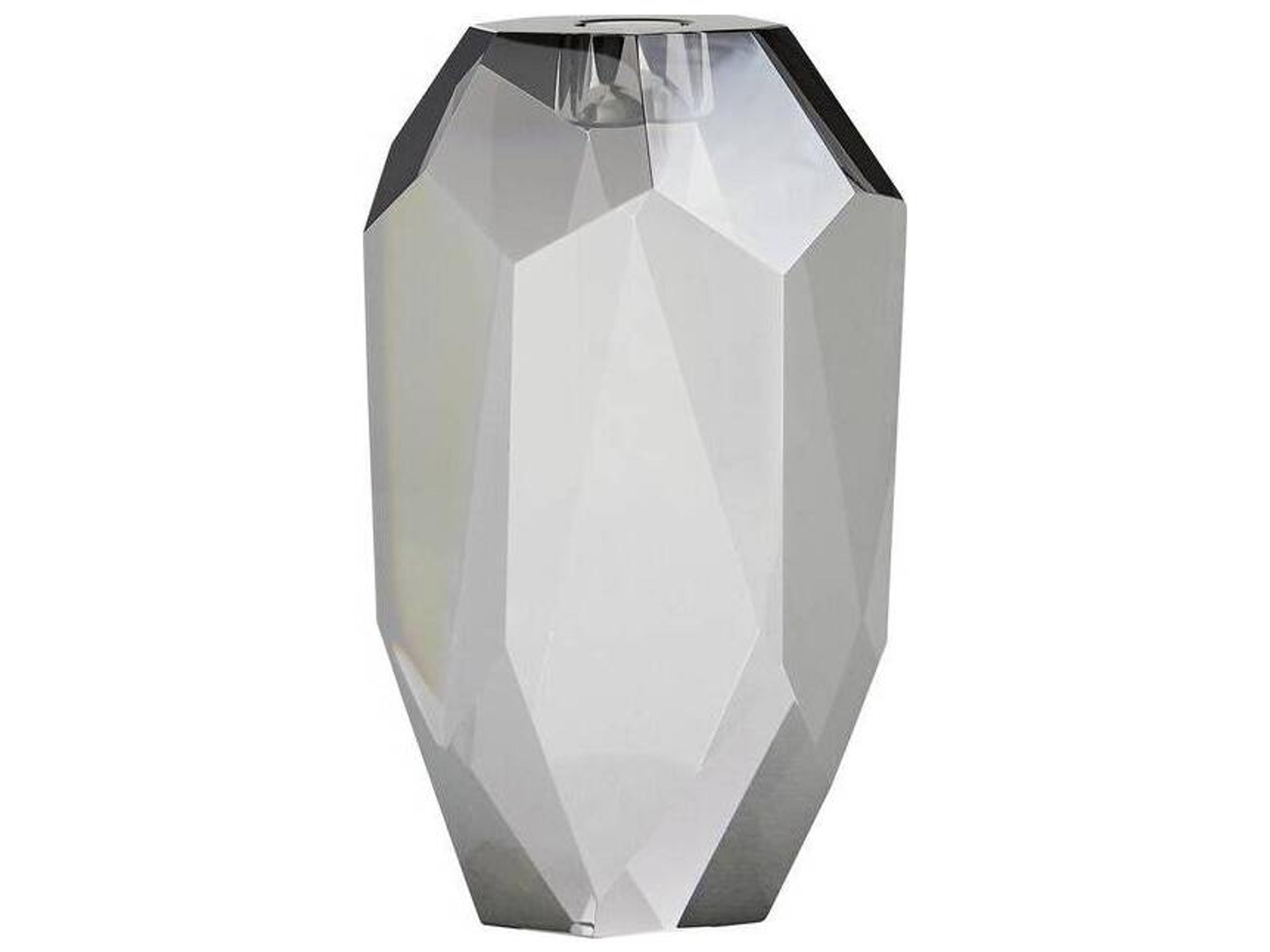 Arteriors Home Violet Tinted Crystal Candle Holder Set of 3