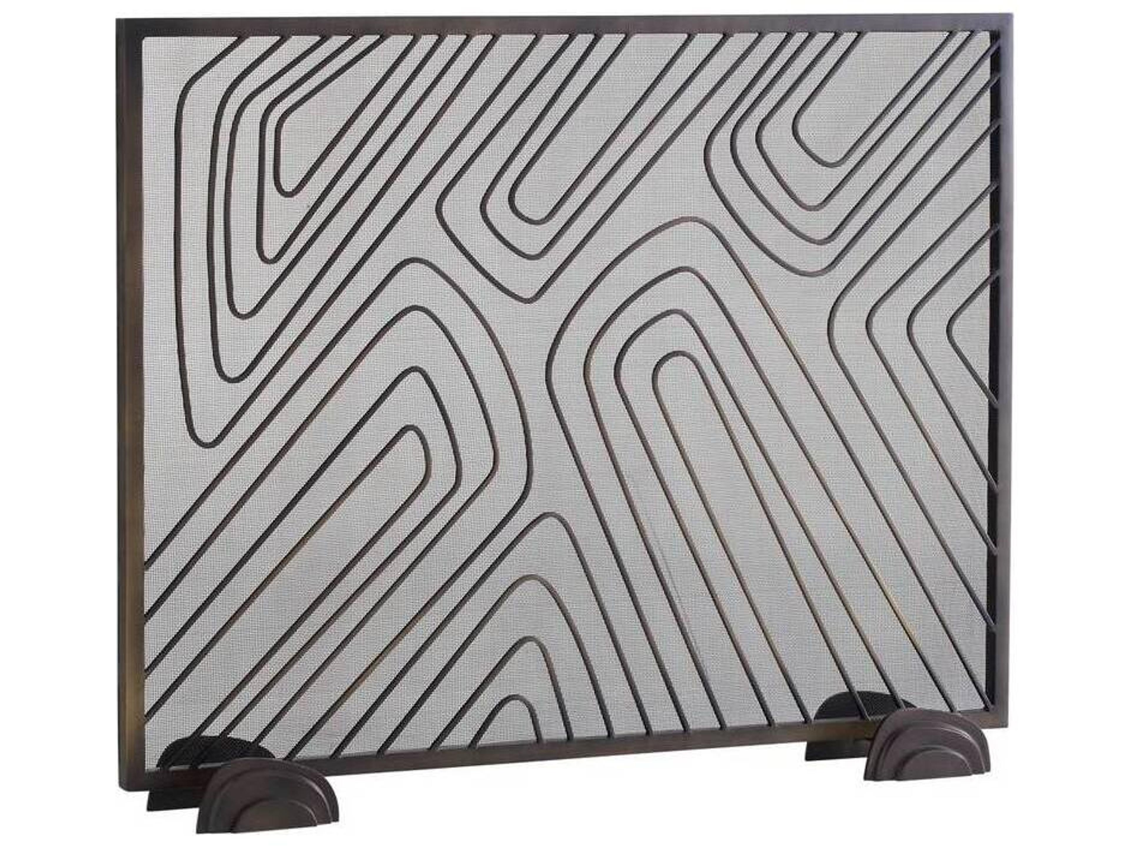 Holmes Firescreen Bronze Decorative Fireplace Screen