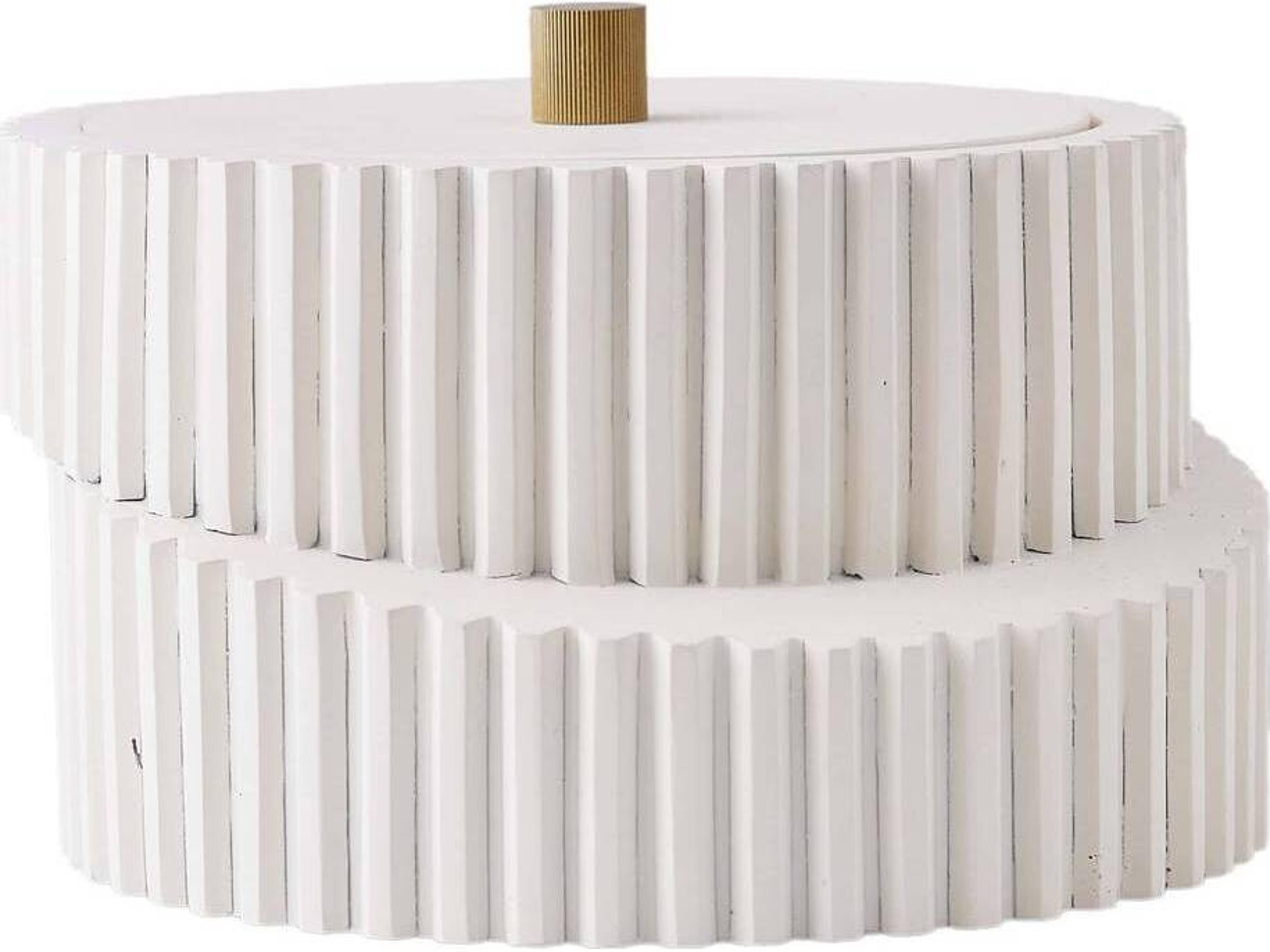 Whittaker Ivory Resin Container Decorative Accent