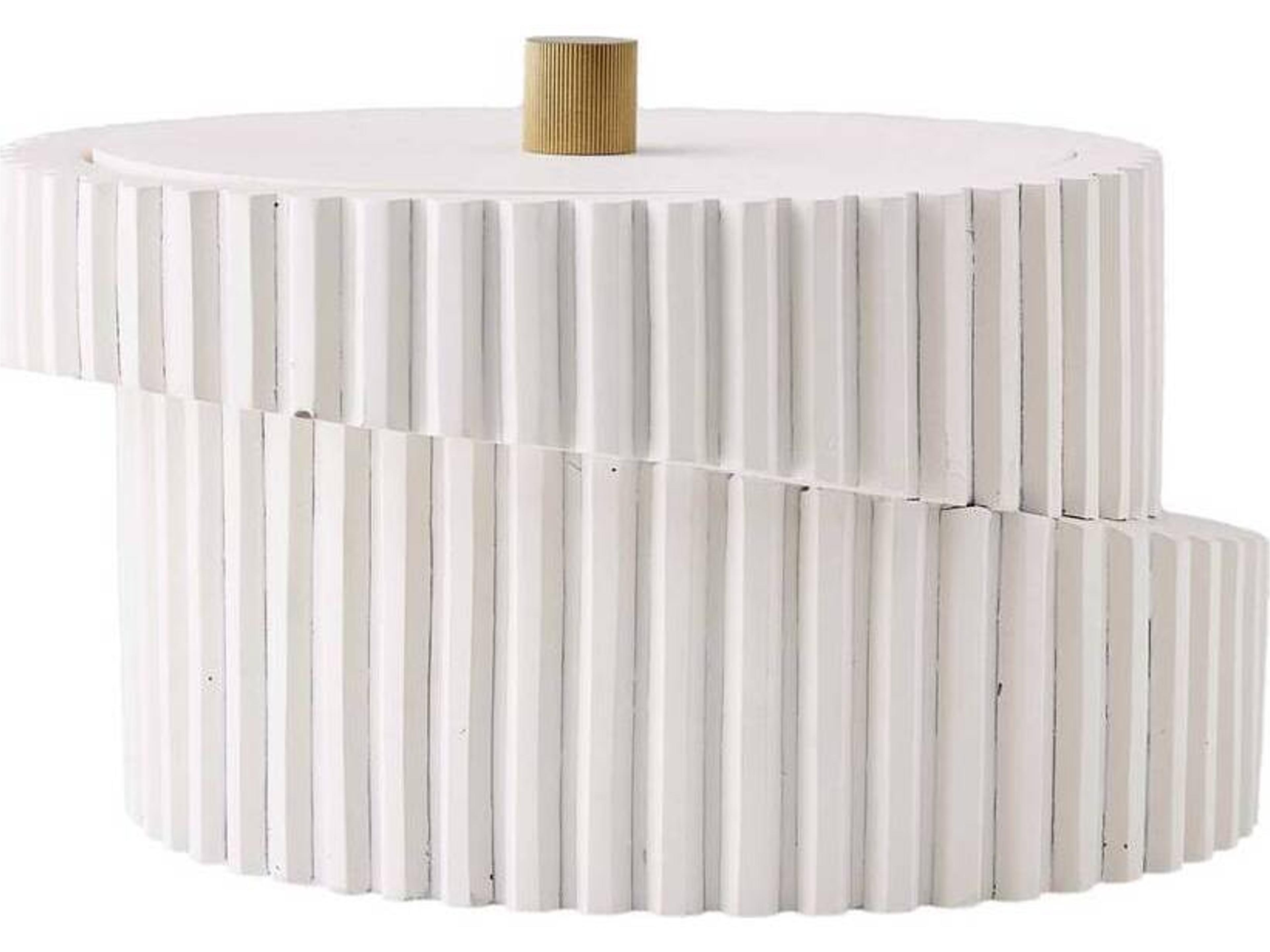 Arteriors Home Whittaker Ivory Antique Brass Decorative Accent