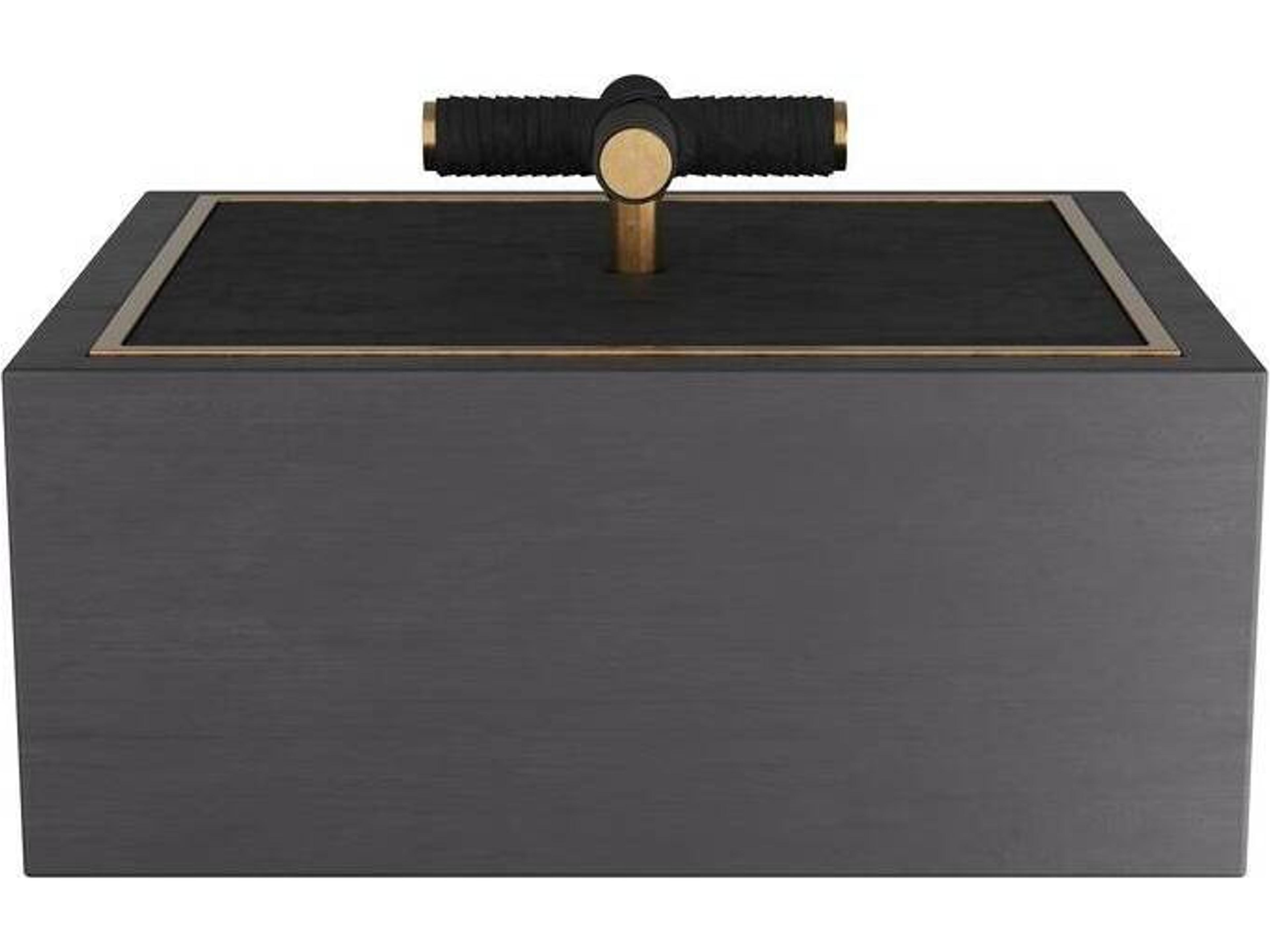 Arteriors Xander Decorative Box in Ebony Stained Wood