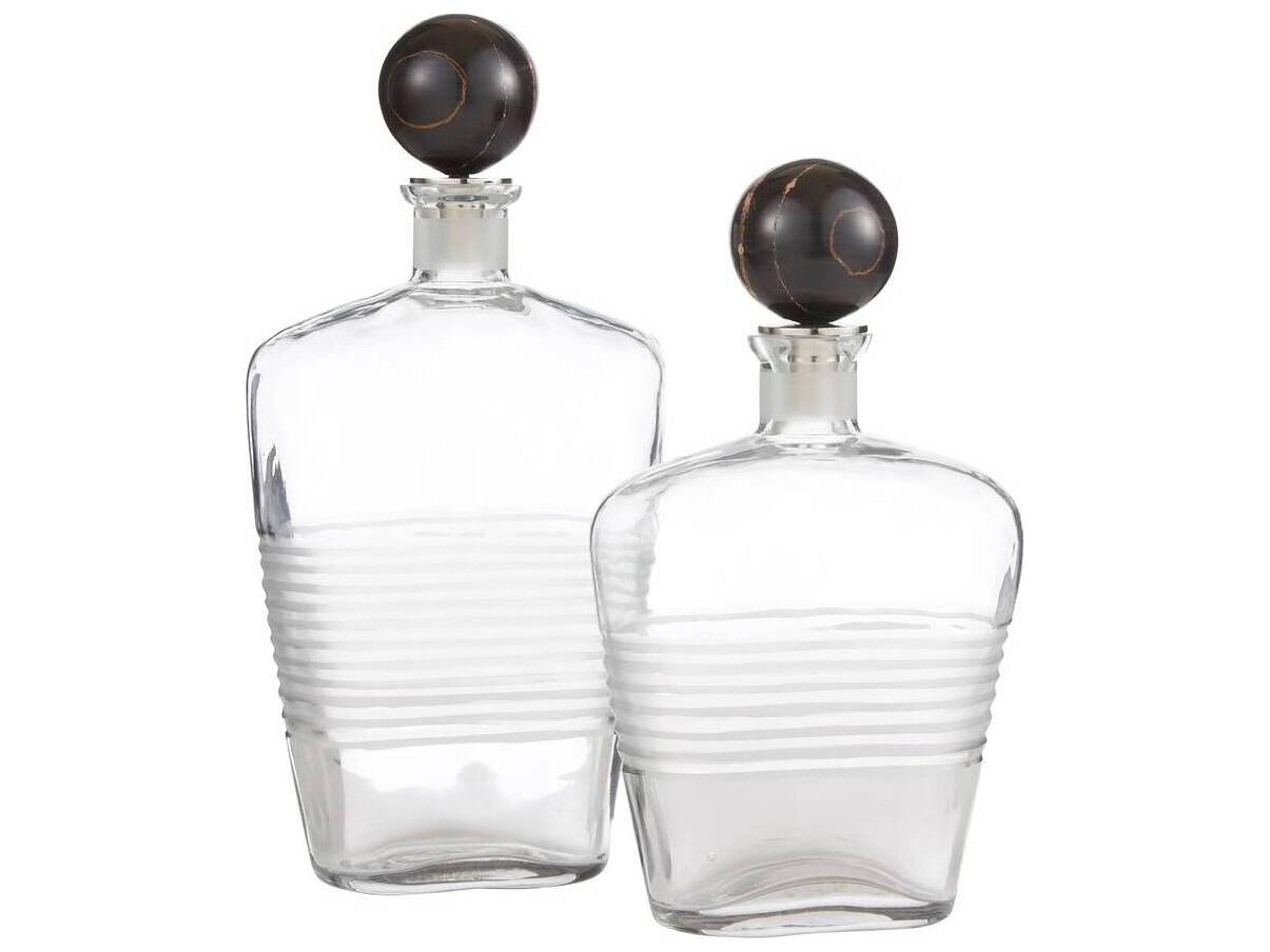 Eaves Decanters Set of 2 Mid-Century Modern Barware