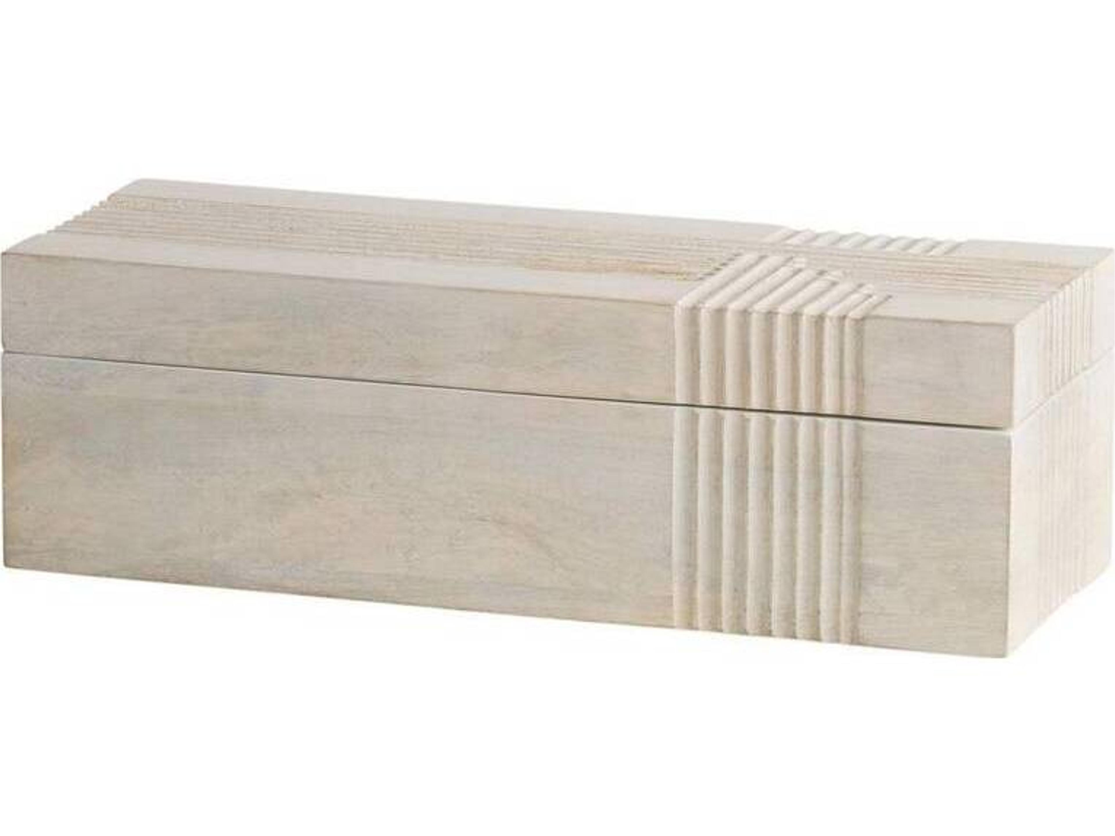 Arteriors Home Kamira Whitewash Boxes Set of 2