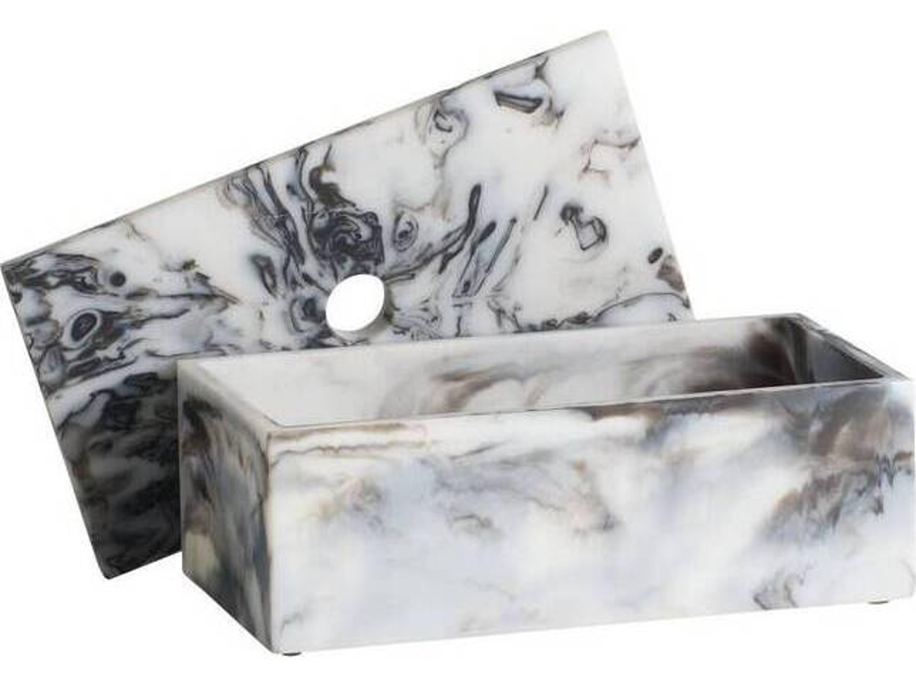 Arteriors Home Kayce Black White Multi Boxes Set of 2