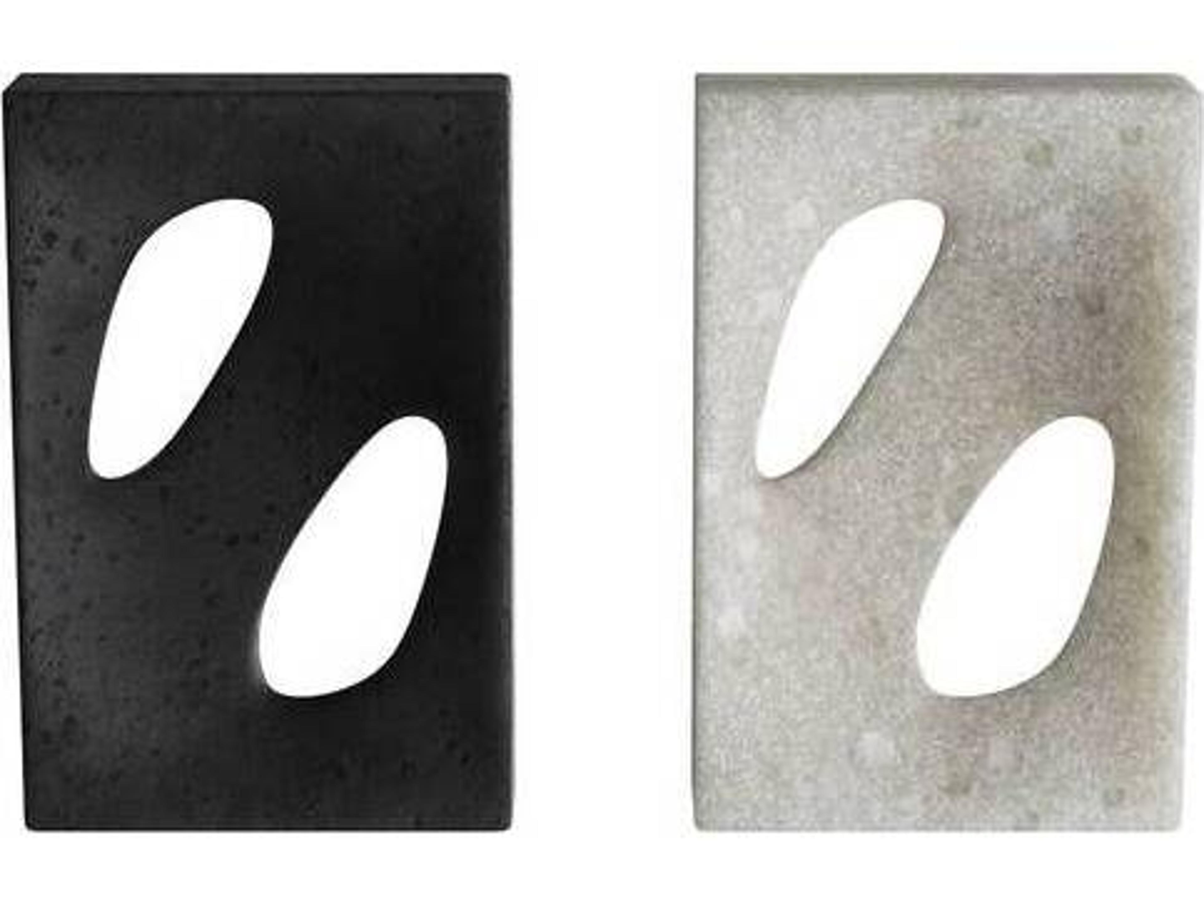 Arteriors Home Charcoal Ivory Bookend